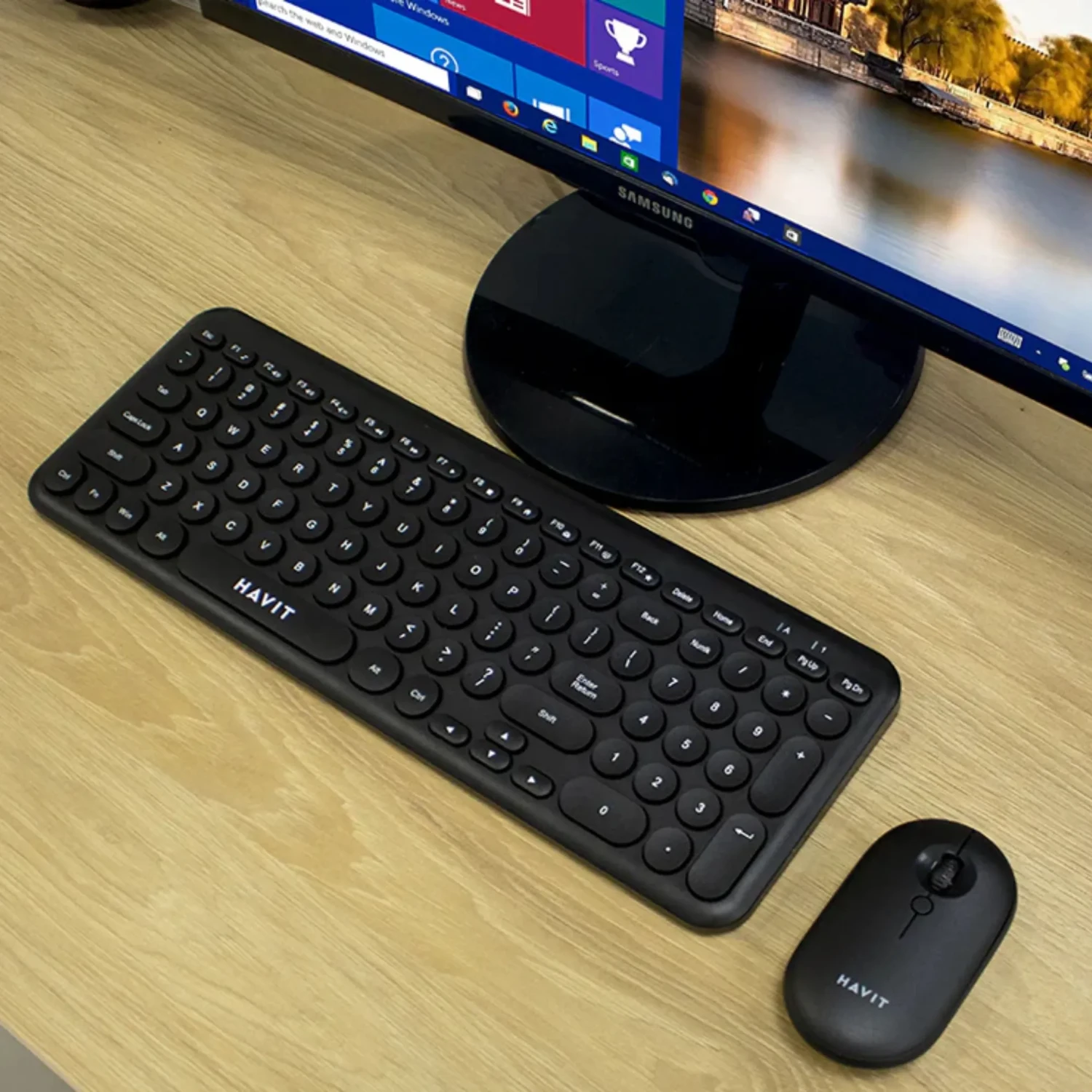 Combo Teclado+mouse Inalambrico Gris — foto 5