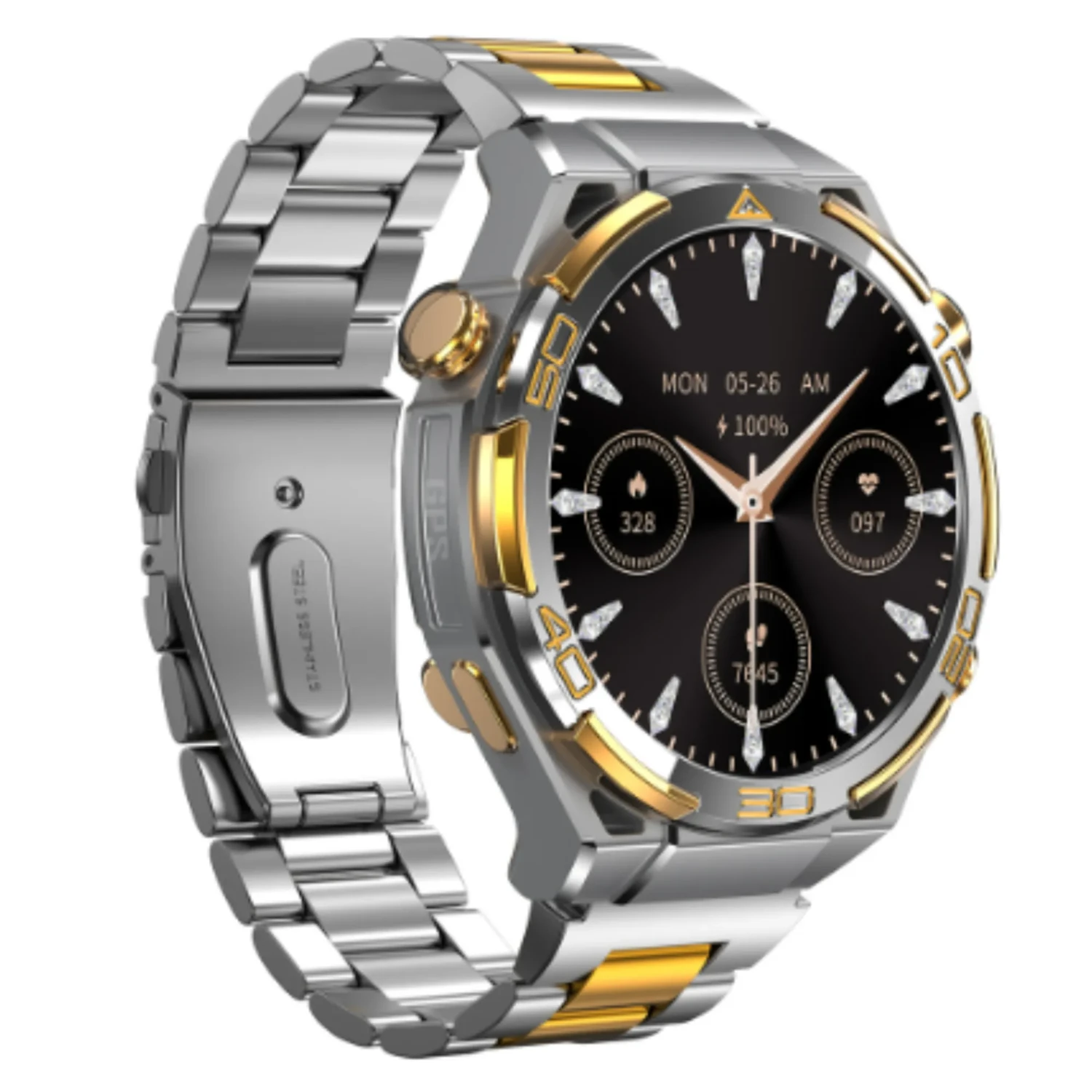Smartwatch Elegante Metalico Plateado — foto 2