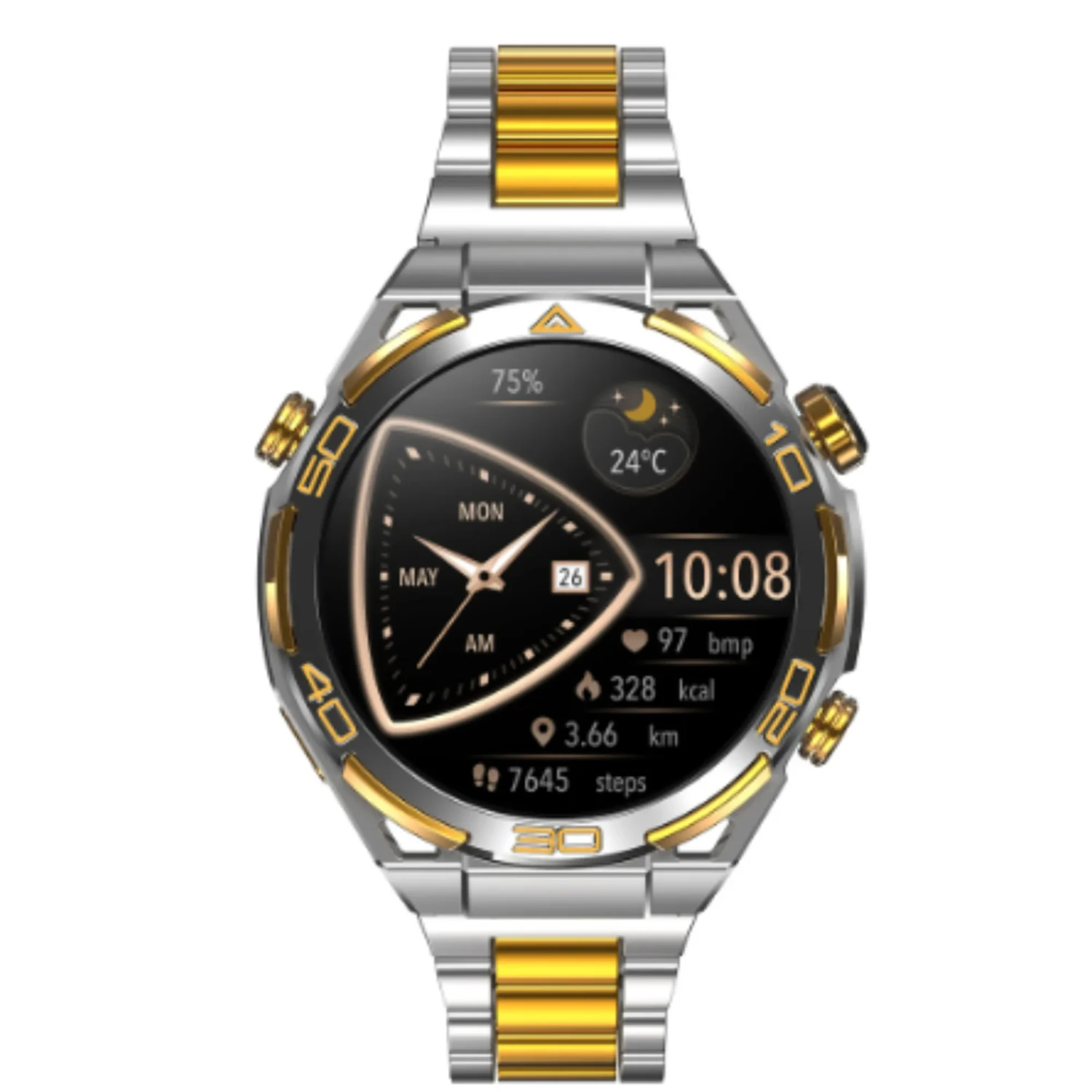 Smartwatch Elegante Metalico Plateado — foto 3