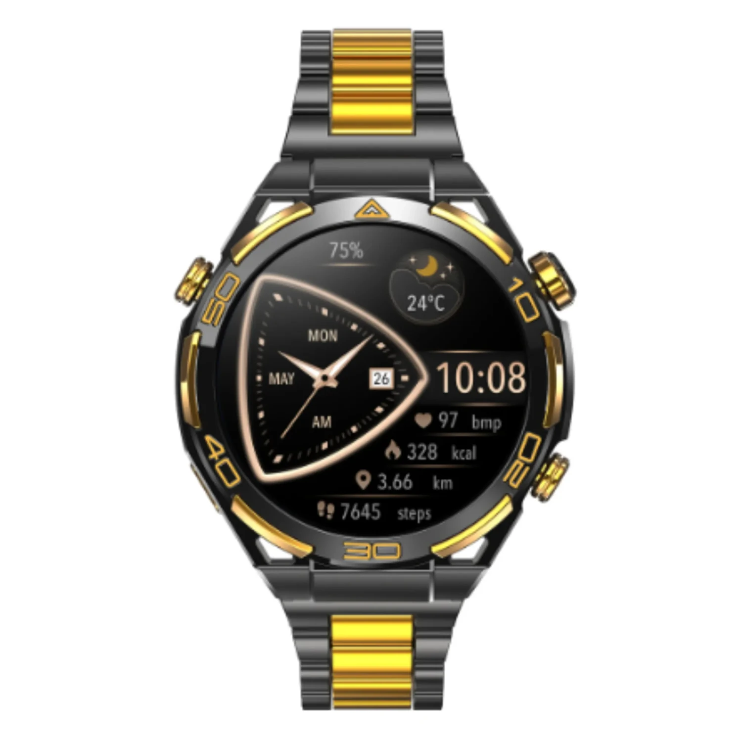 Smartwatch Elegante Metalico Negro — foto 1