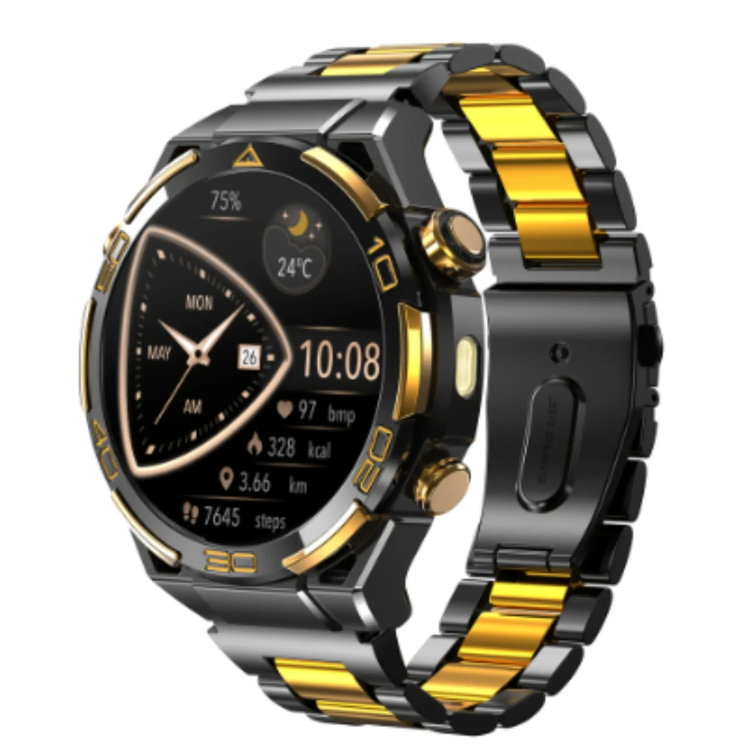 Smartwatch Elegante Metalico Negro — foto 2