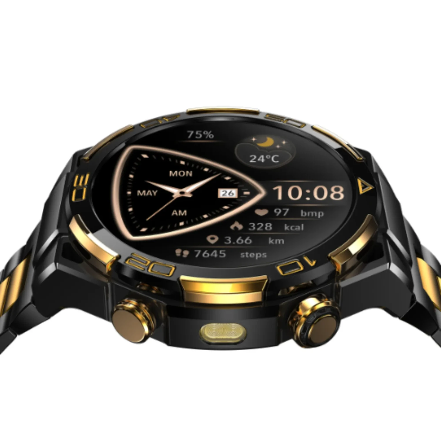 Smartwatch Elegante Metalico Negro — foto 6