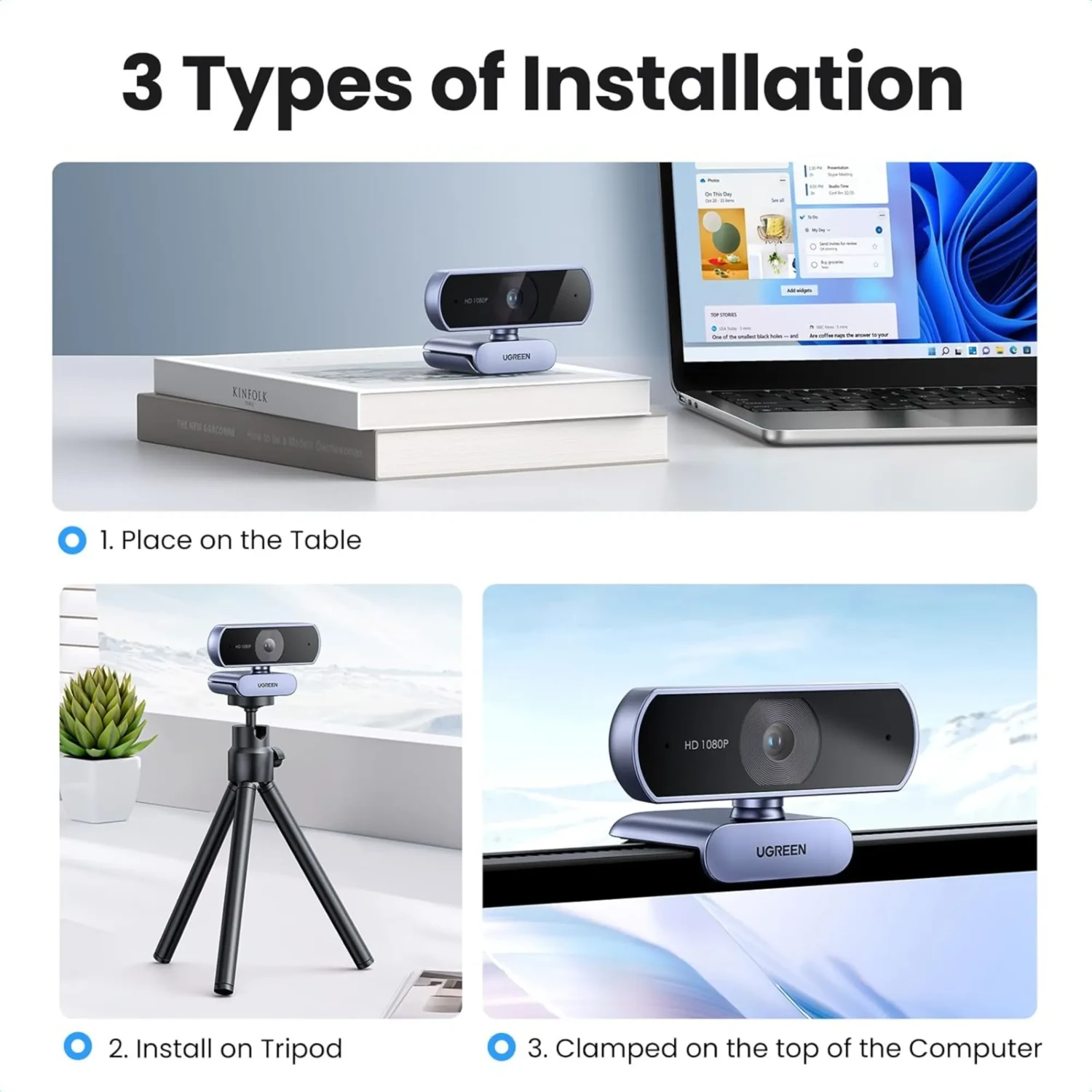 Camara Web Ugreen Full HD 1080P 30fps — foto 4