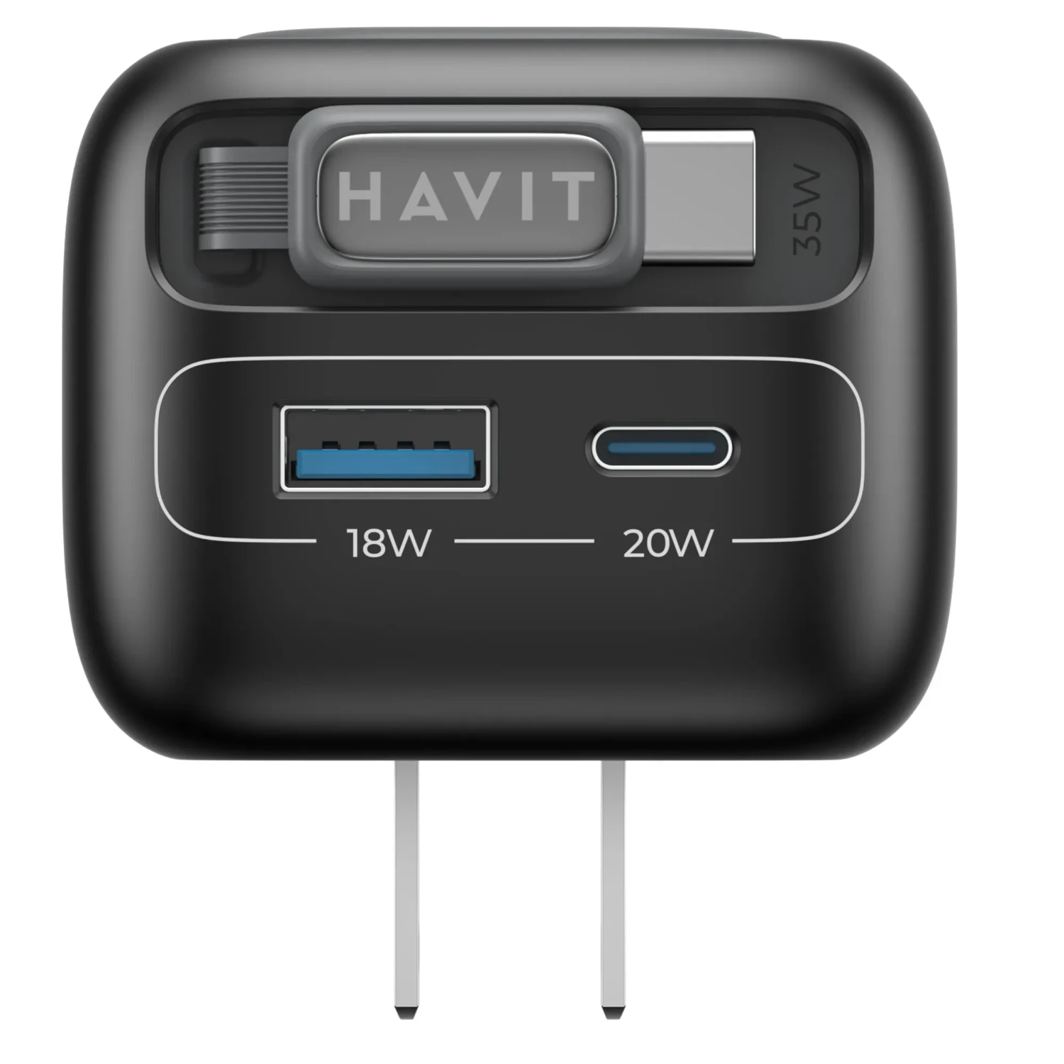 Cargador con Cable Retractil de 35w — foto 1