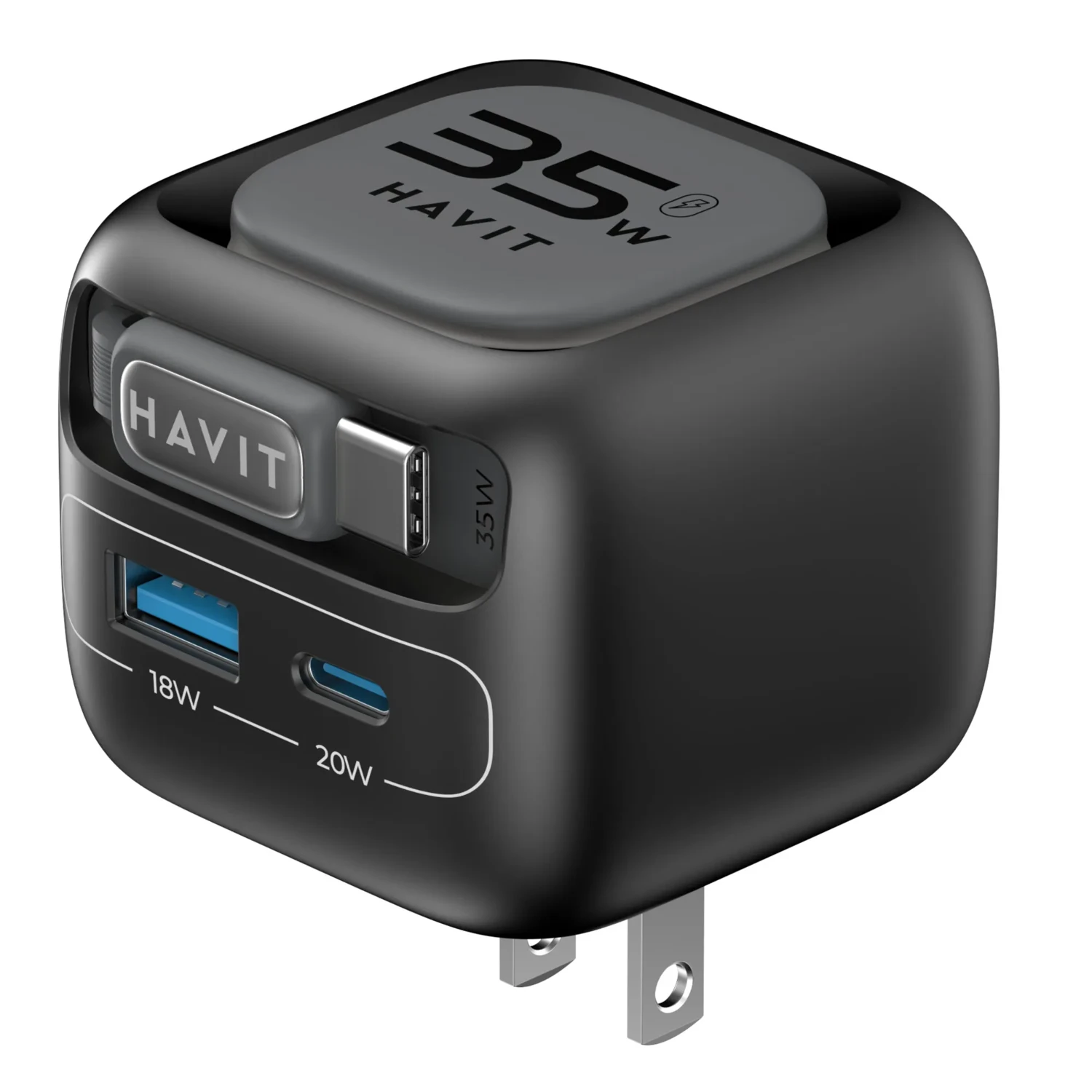 Cargador con Cable Retractil de 35w — foto 5