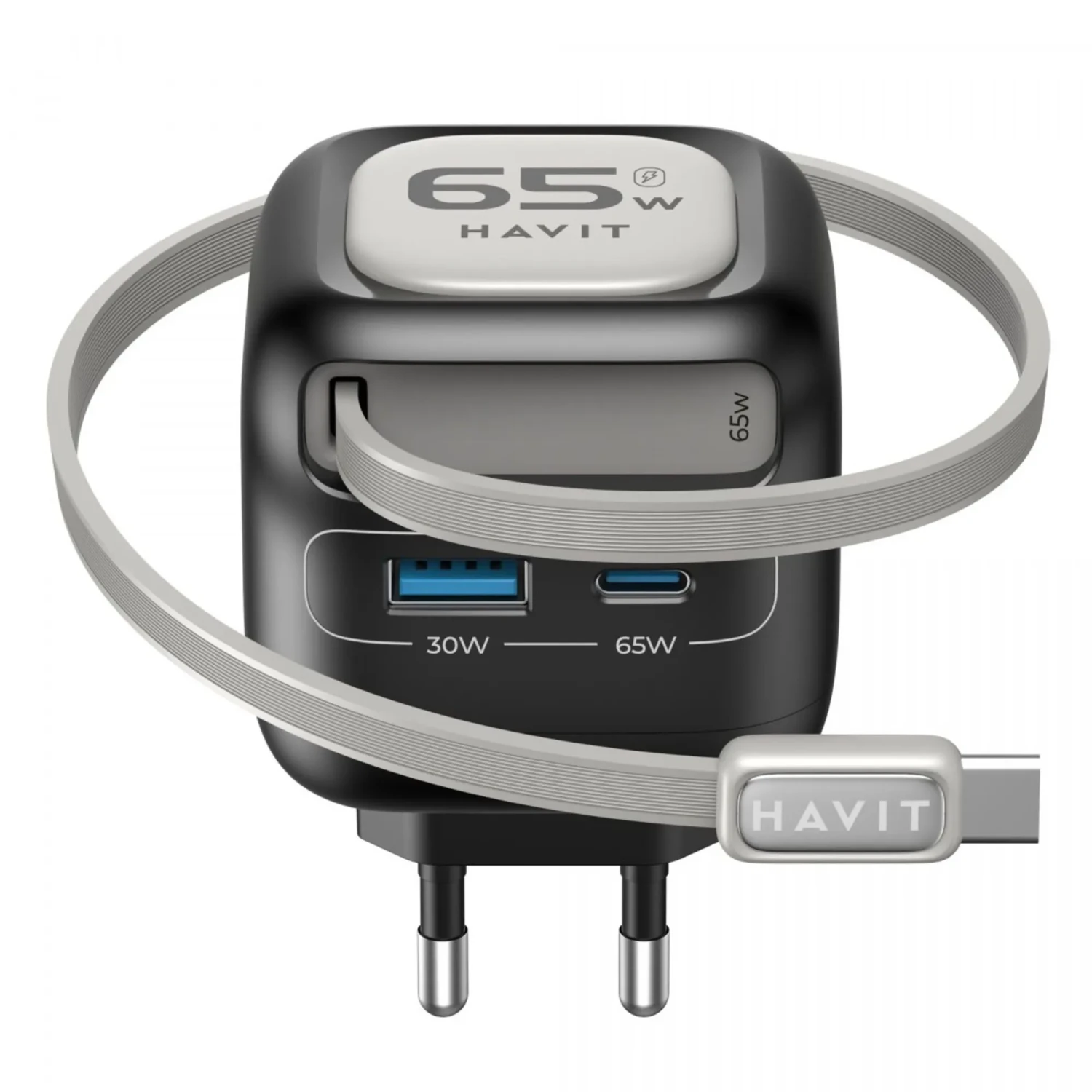 Cargador con Cable Retractil de 65w — foto 3