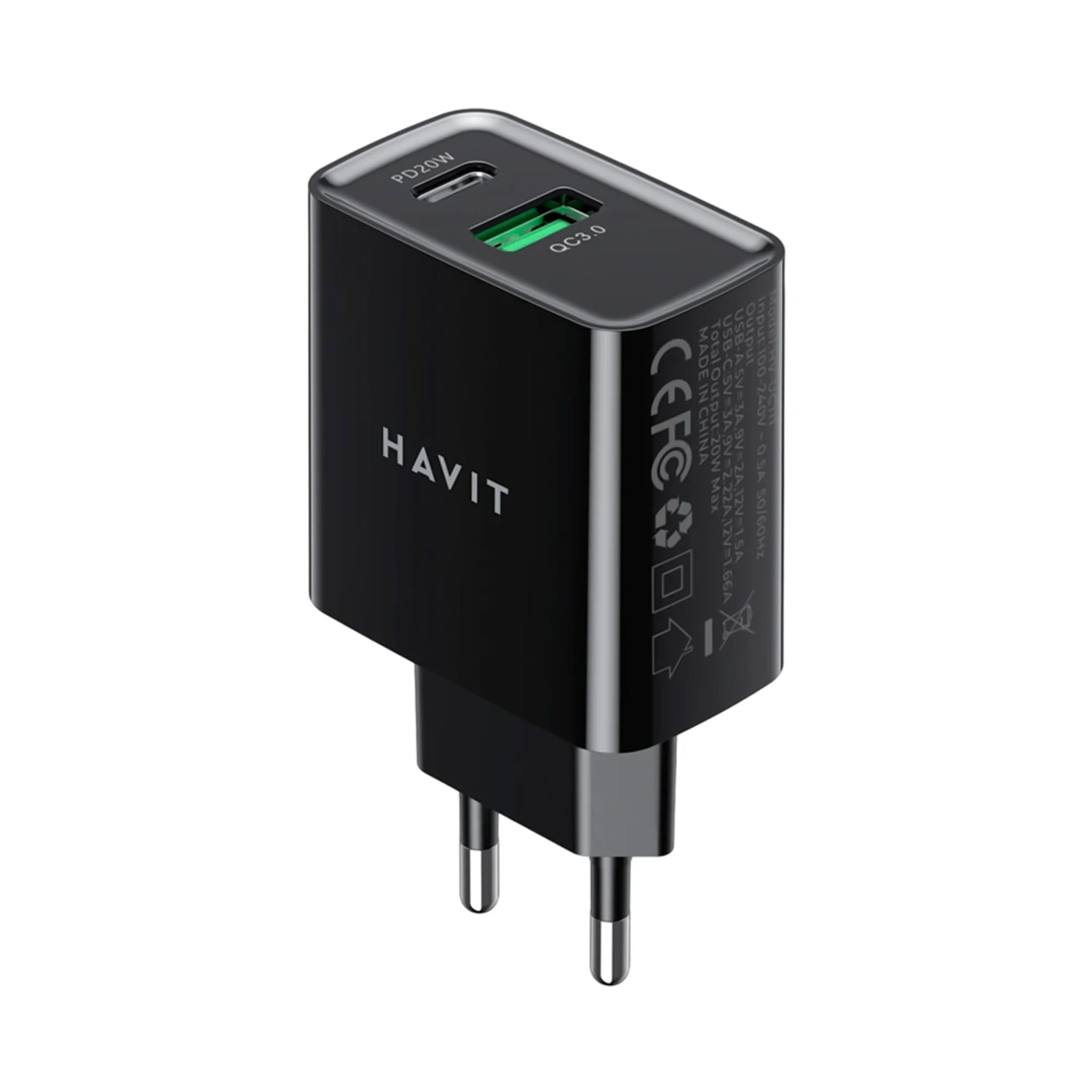 Cargador Havit Negro Pd20w+qc3.0 — foto 1