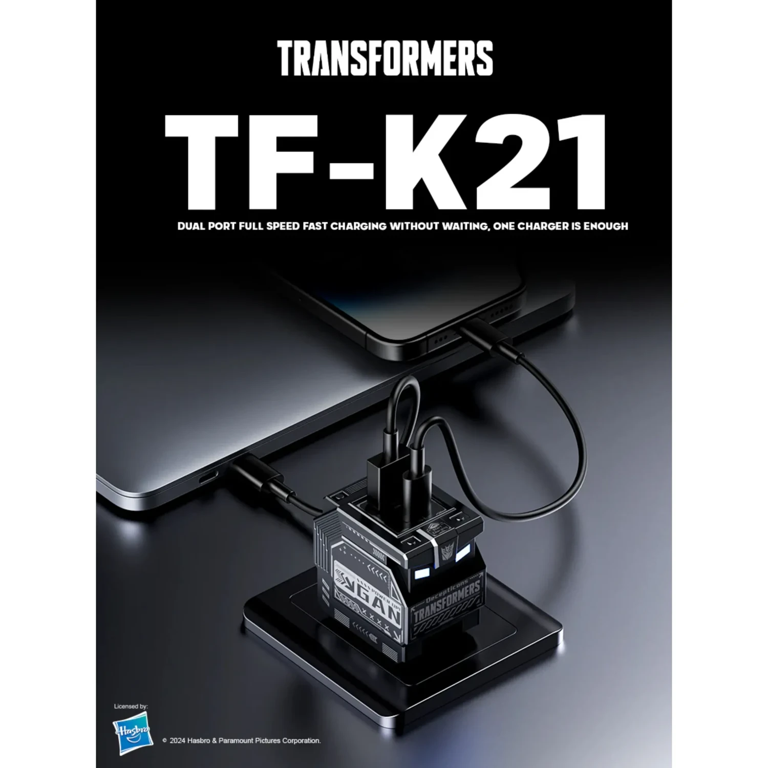 Cargador Transformers Autobot 35w Gan — foto 3