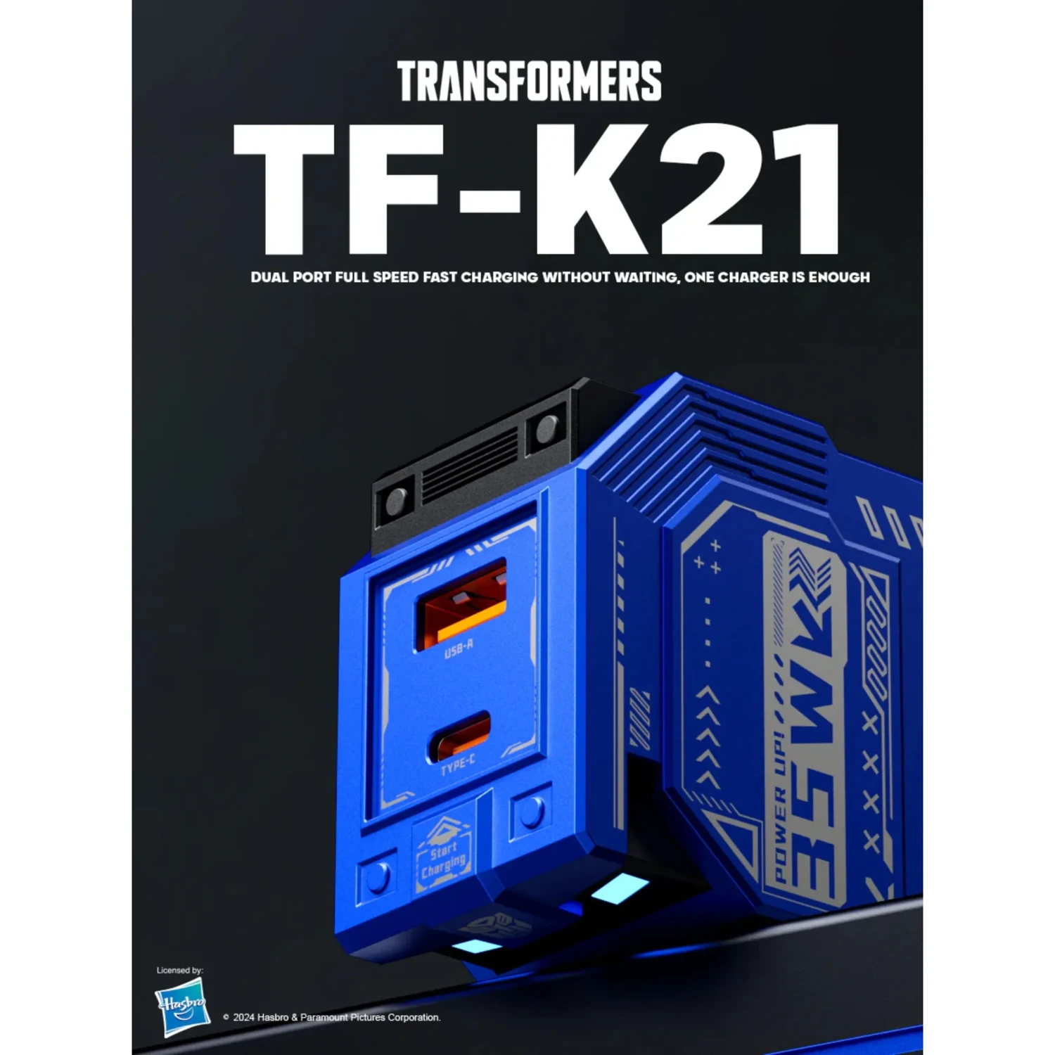 Cargador Transformers Autobot 35w Gan — foto 4