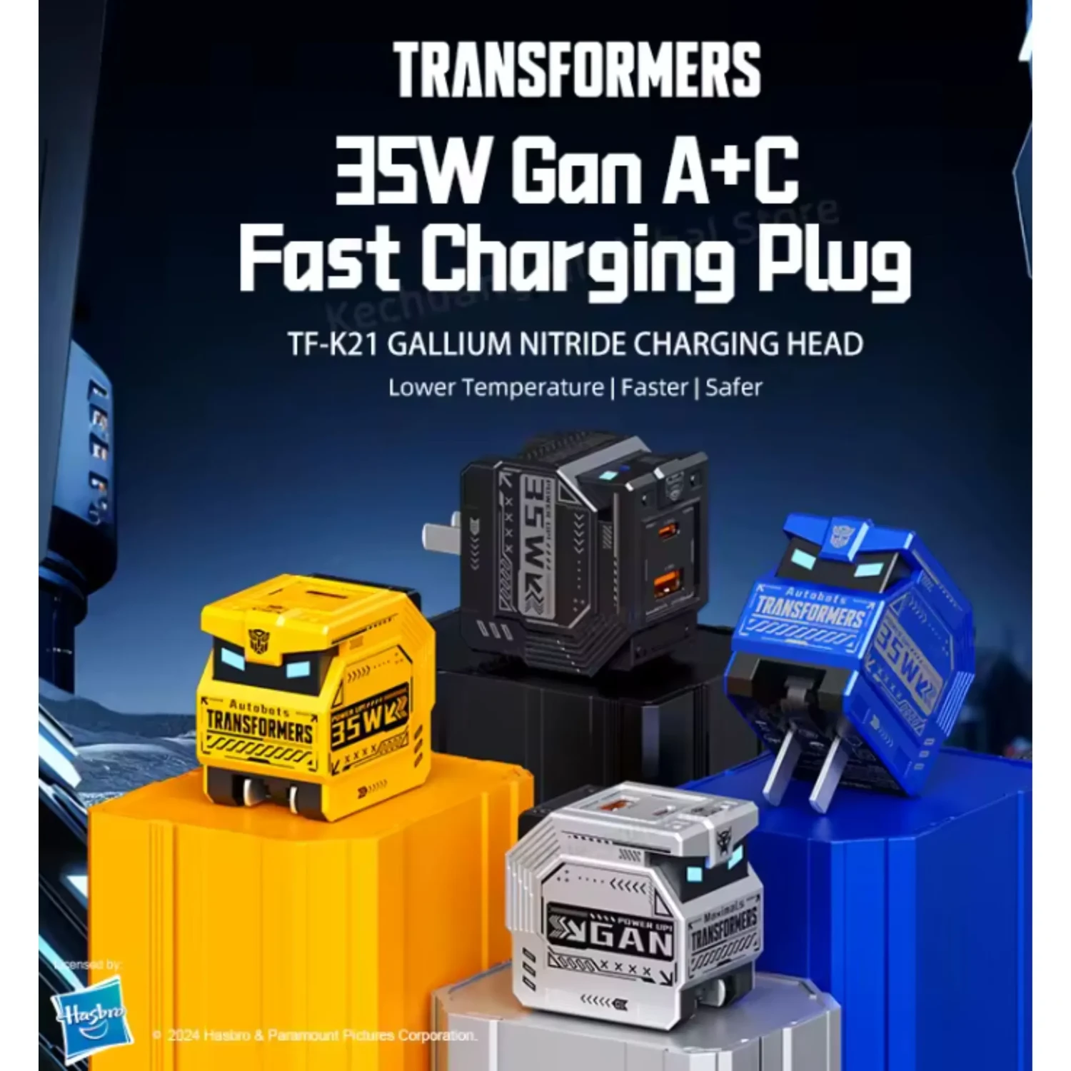 Cargador Transformers Autobot 35w Gan — foto 5