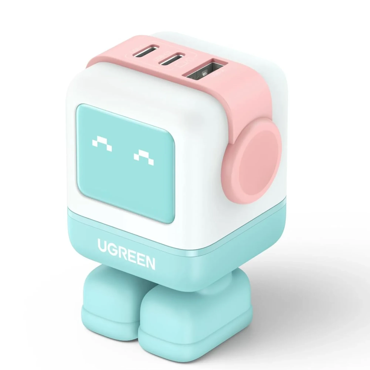 Cargador Ugreen Nexode RG 65w Rosa+azul — foto 1