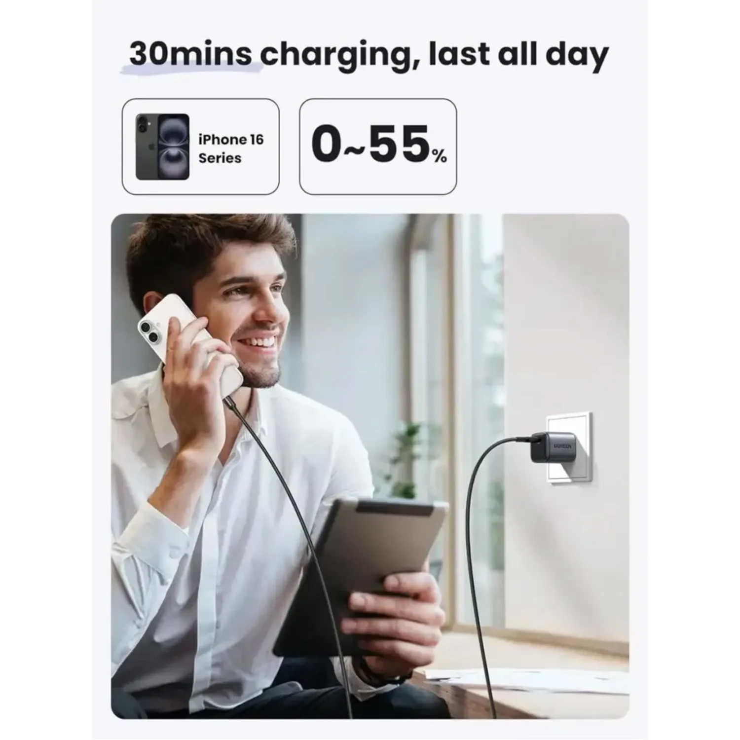 Mini Cargador 30w PD Gan — foto 4