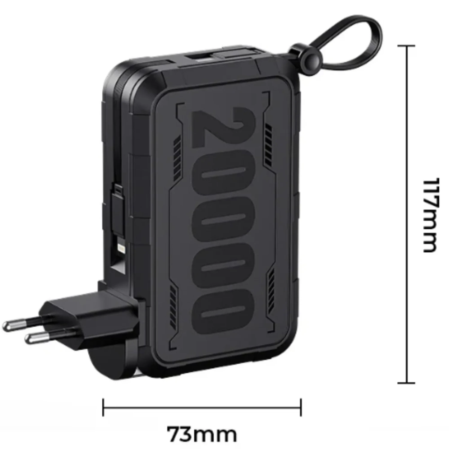 Power Bank 20,000mah con Enchufe Eu+us — foto 2