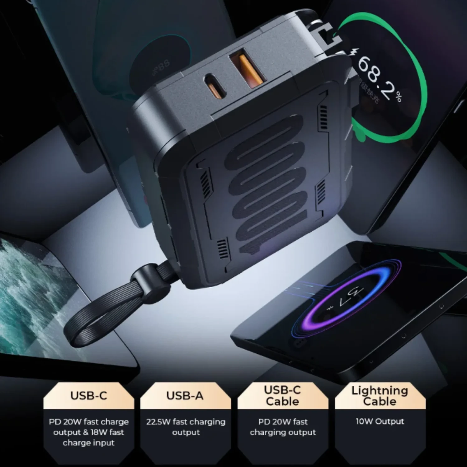 Power Bank 20,000mah con Enchufe Eu+us — foto 5