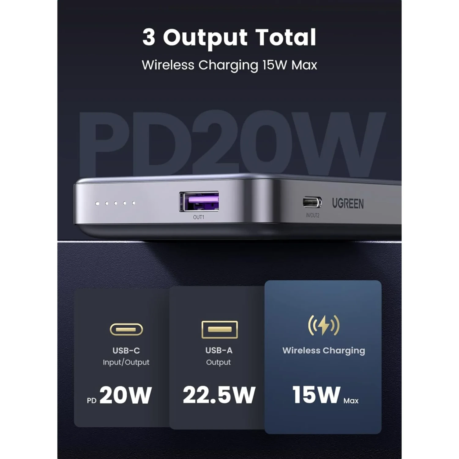 Power Bank 10.000mah Ugreen — foto 6