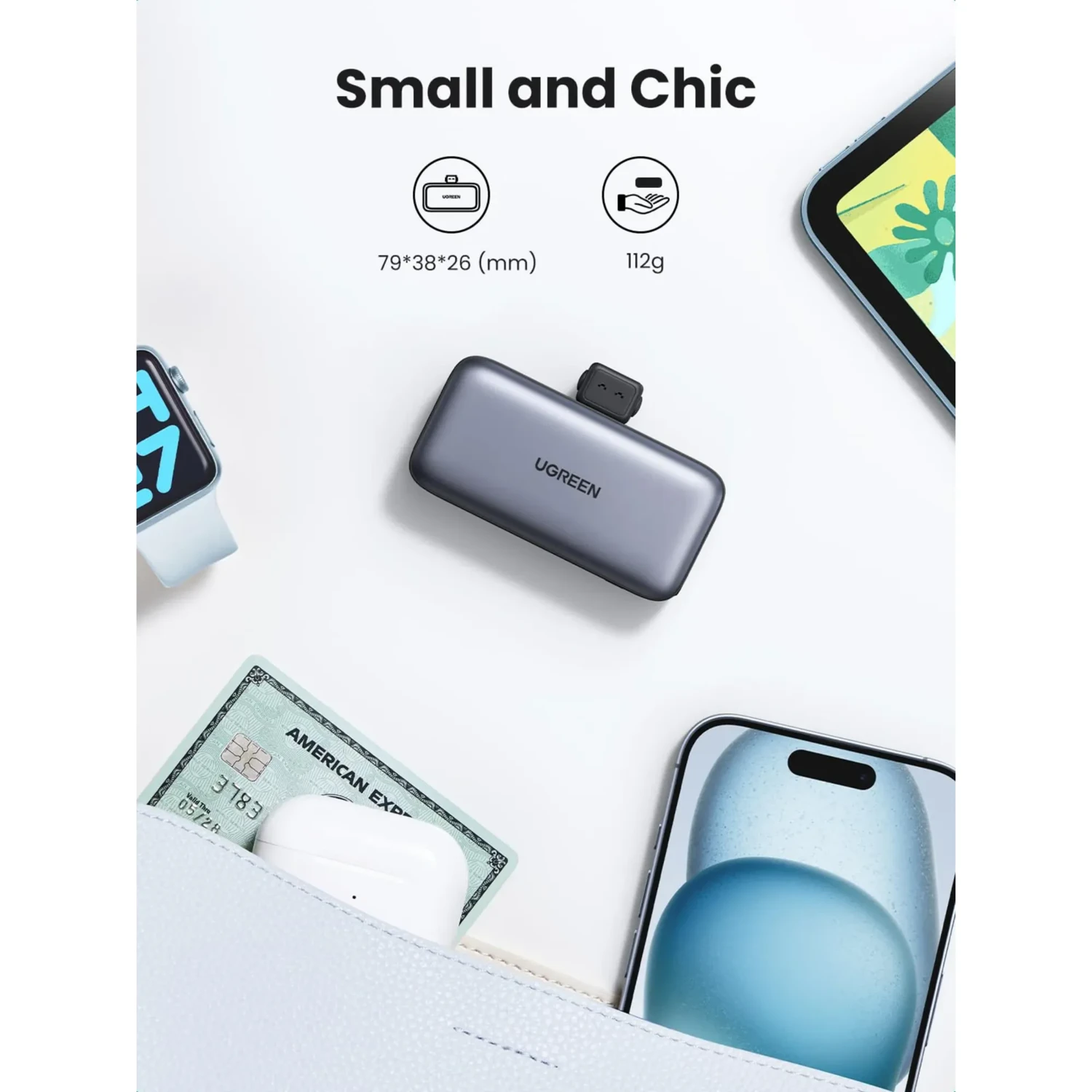 Mini Power Bank Ugreen 5000mah 22.5w — foto 8