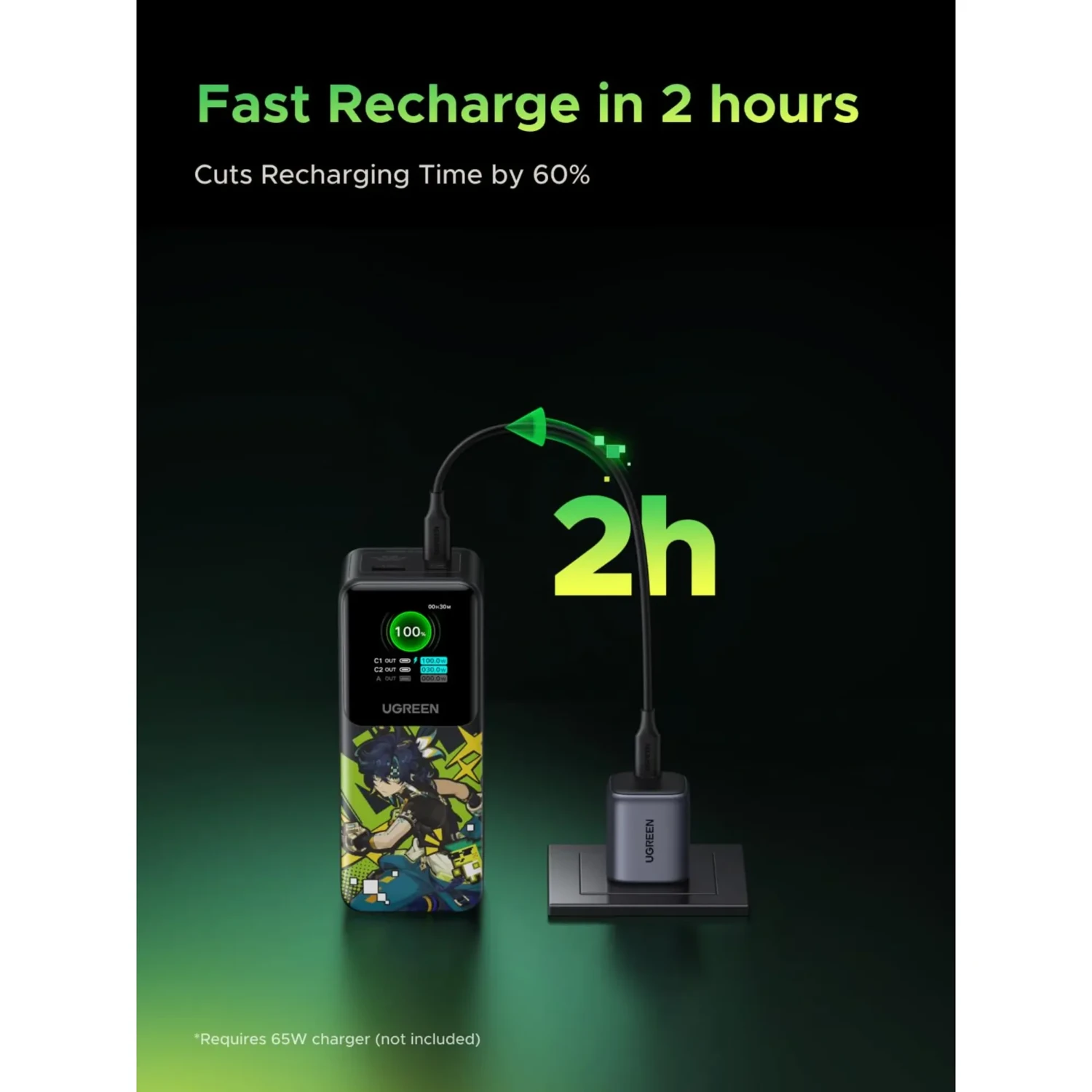 Power Bank Nexode 20.000mah Genshin Impa — foto 9