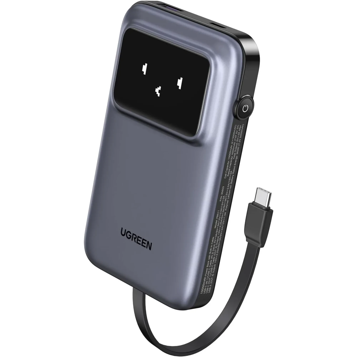 Power Bank Robot 30w 10000mah Gris — foto 1