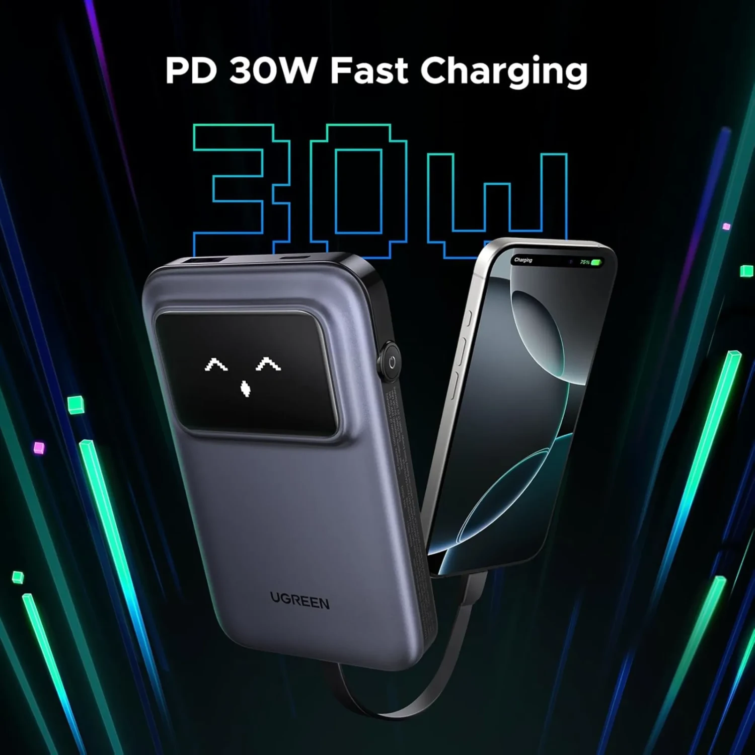 Power Bank Robot 30w 10000mah Gris — foto 2