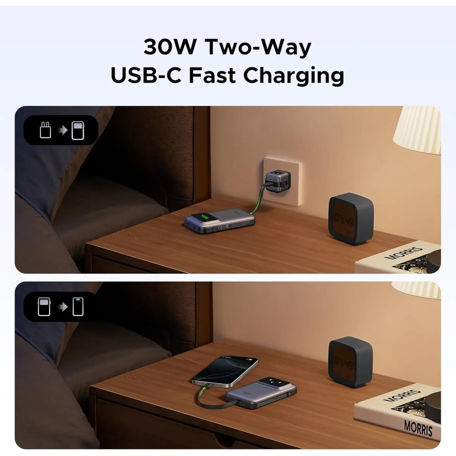Power Bank Robot 30w 10000mah Gris — foto 4
