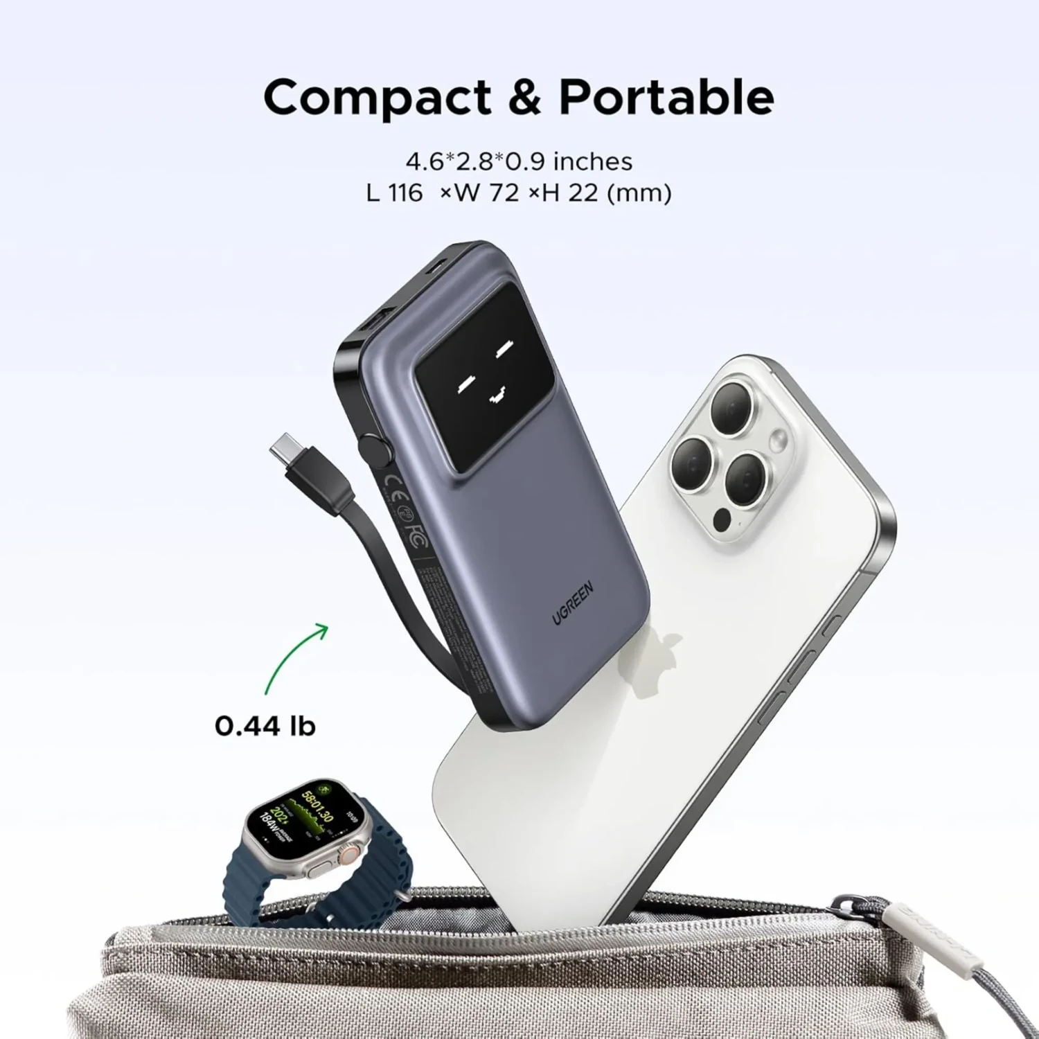 Power Bank Robot 30w 10000mah Gris — foto 6