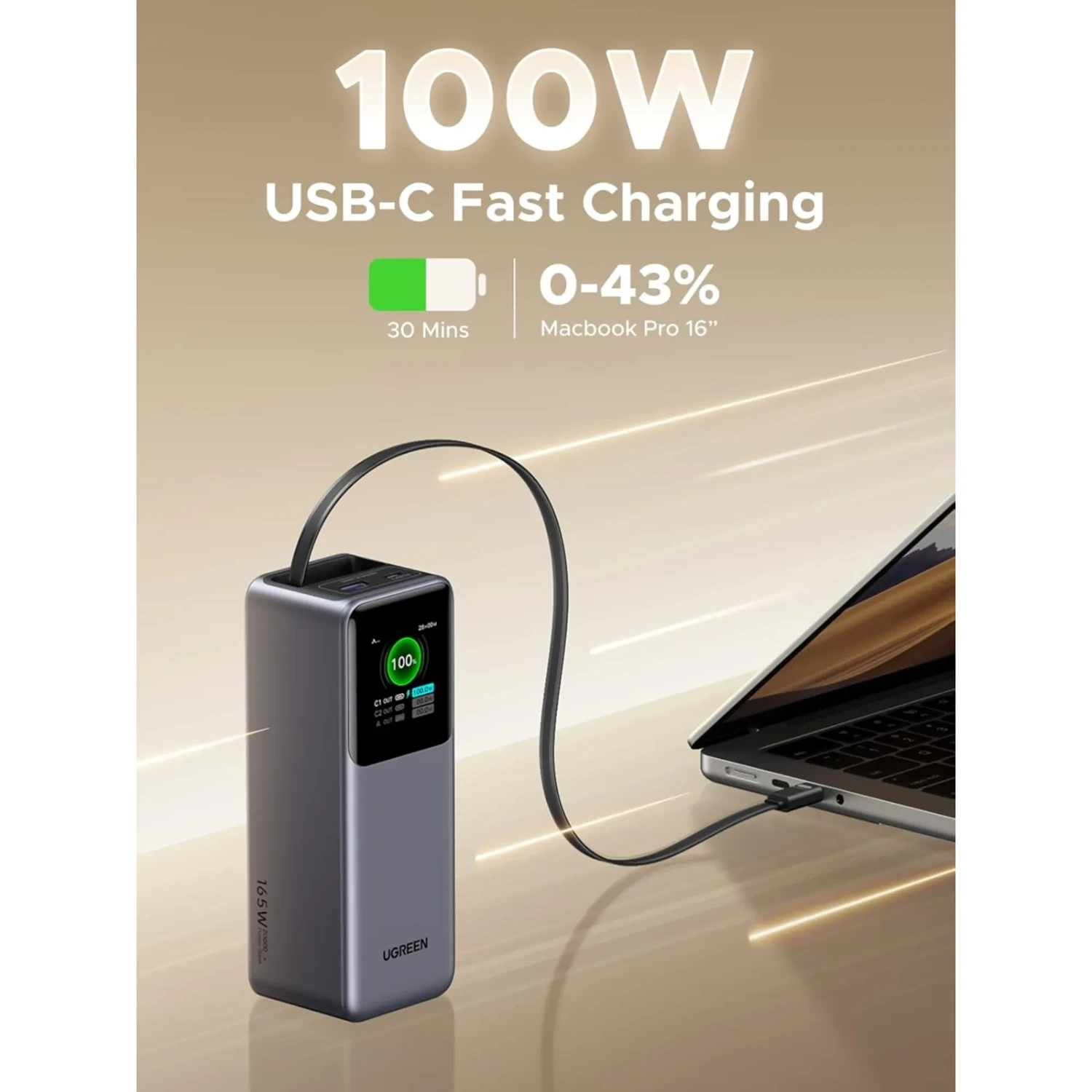 Ugreen Nexode Power Bank 20000mah 165w — foto 2
