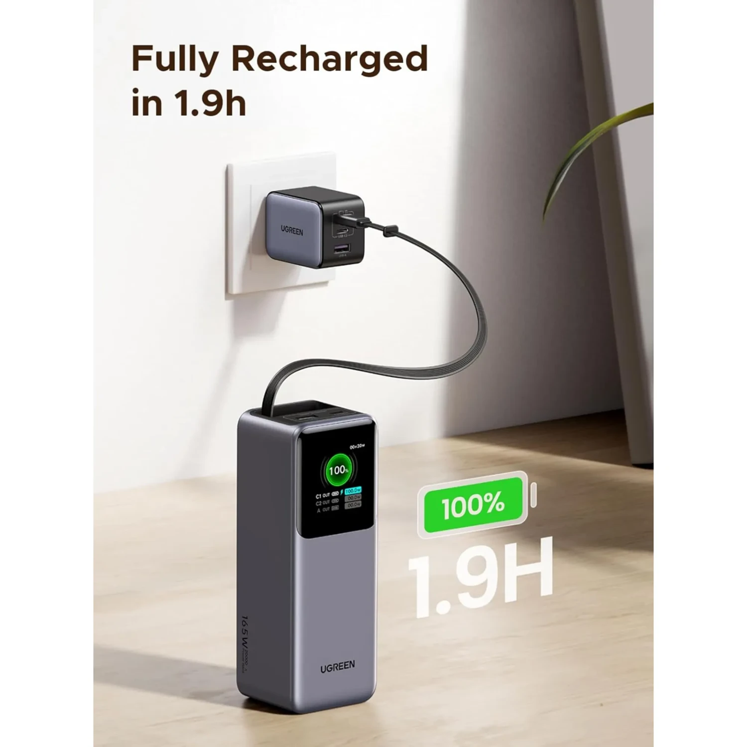 Ugreen Nexode Power Bank 20000mah 165w — foto 9