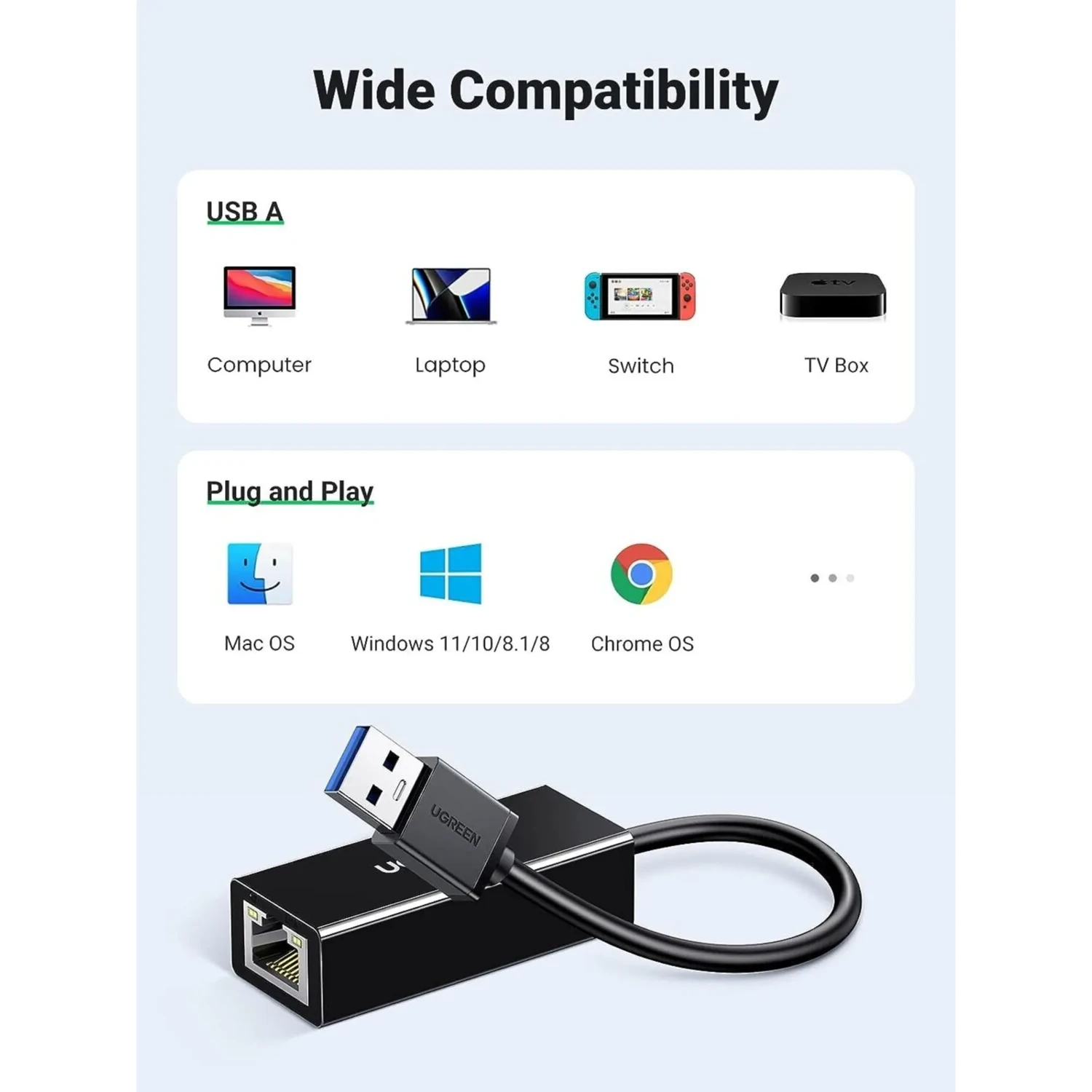 Adaptador Ethernet Gigabit USB 3.0 — foto 2