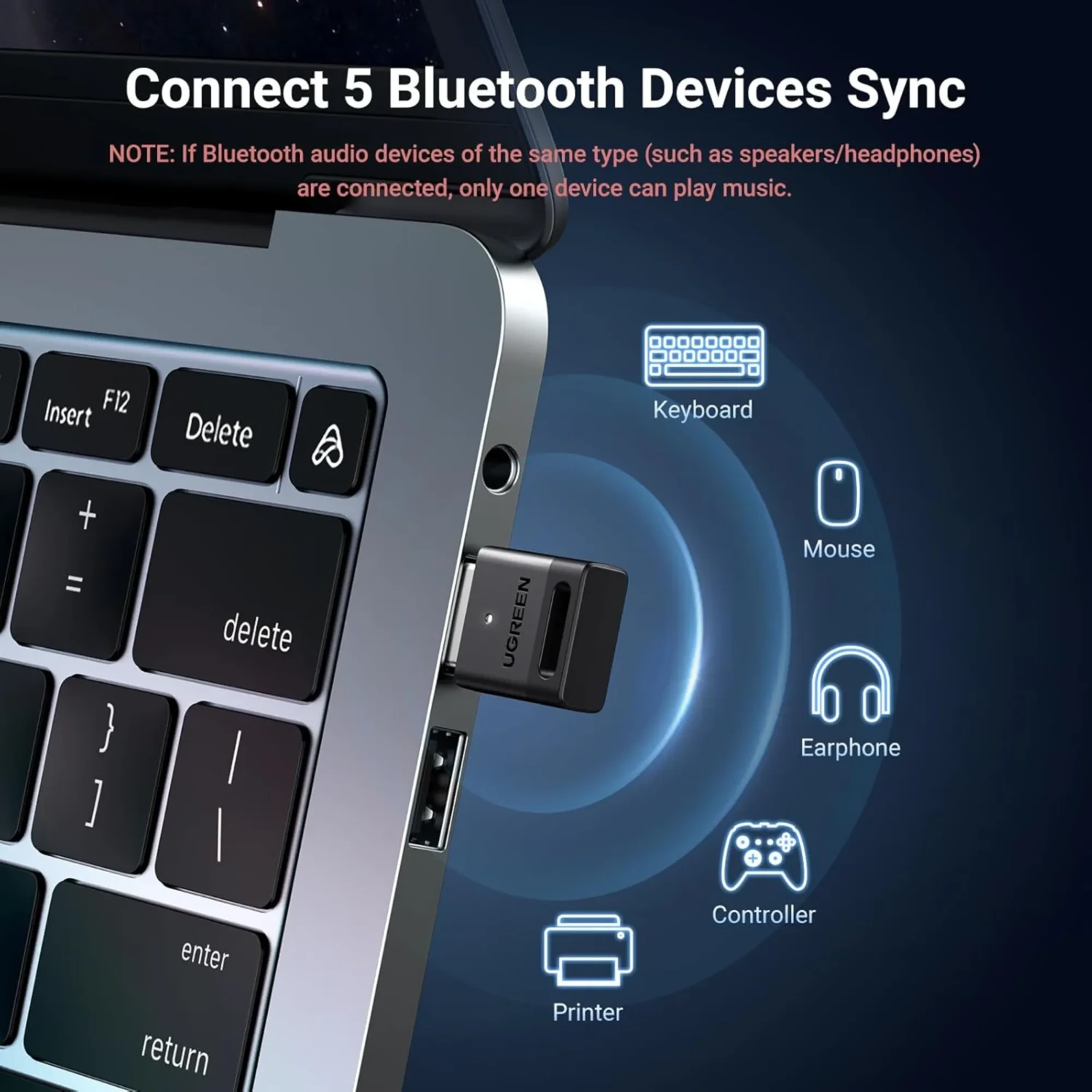 Adaptador USB Bluetooth 5.3 — foto 4