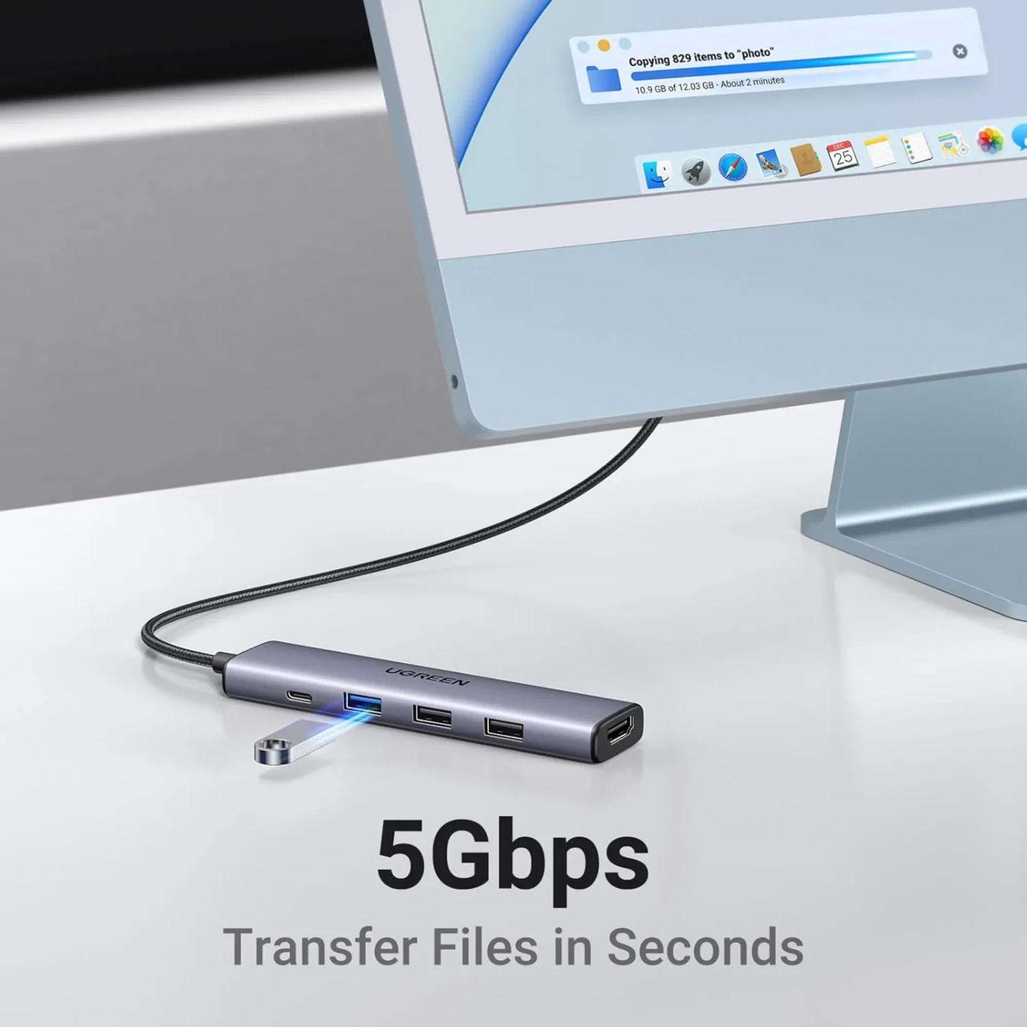 Adaptador Ugreen Revodok 5en1 — foto 4