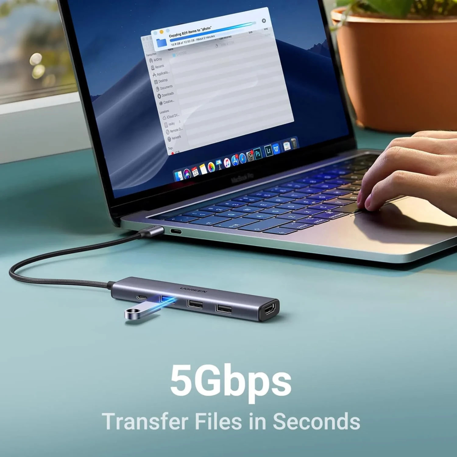 Adaptador Ugreen Revodok 5en1 — foto 9