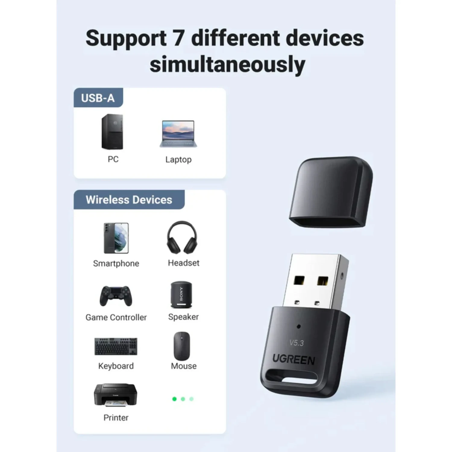 Adaptador USB Bluetooth 5.3 — foto 4