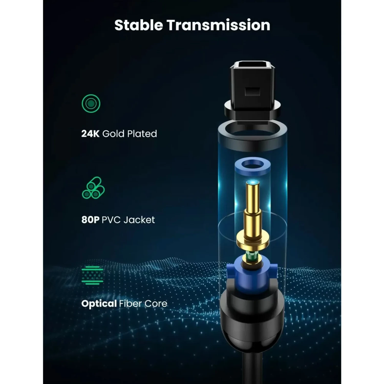 Cable de Audio Optico Premium — foto 3