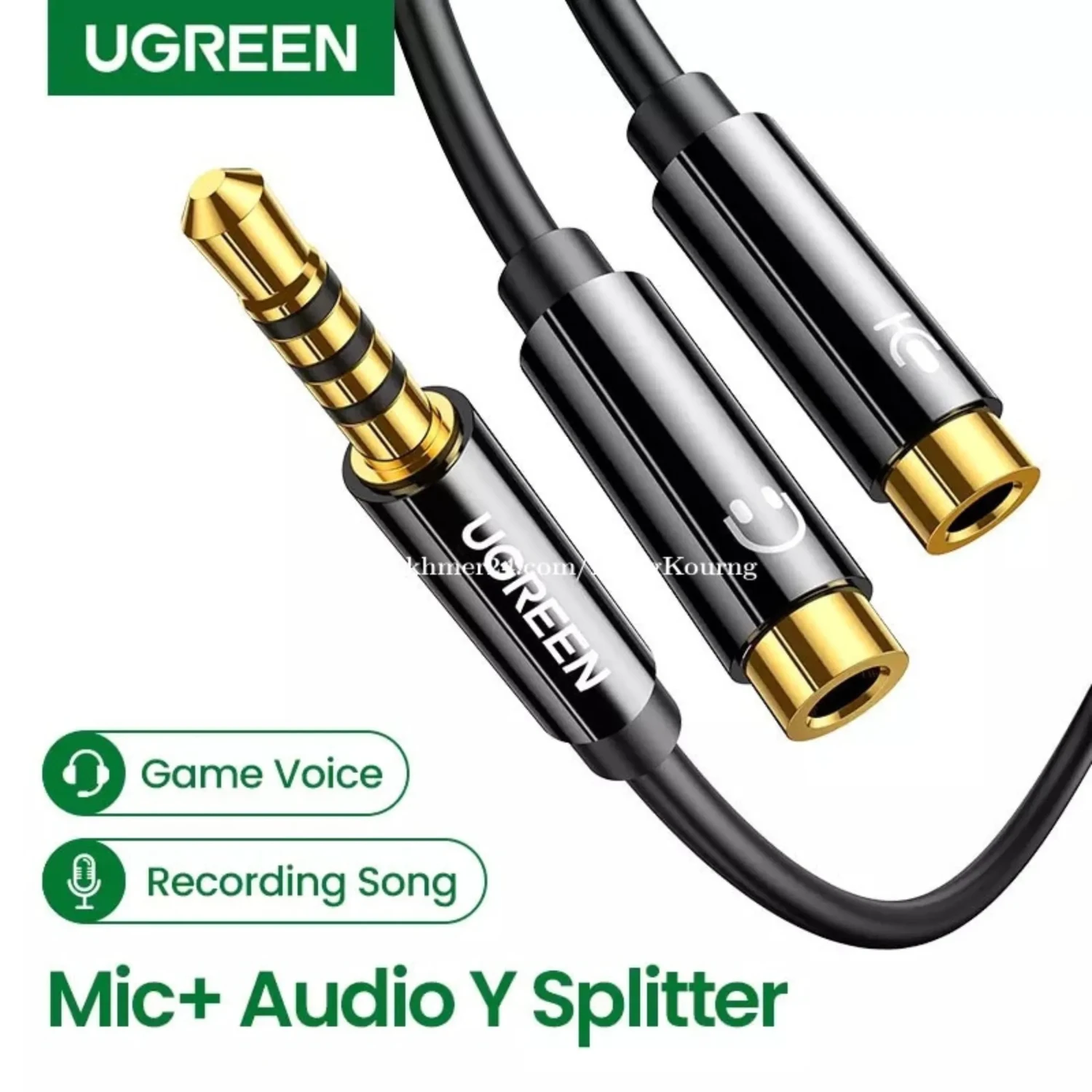 Cable de Audio 3.5mm Macho a 2 Hembra — foto 2