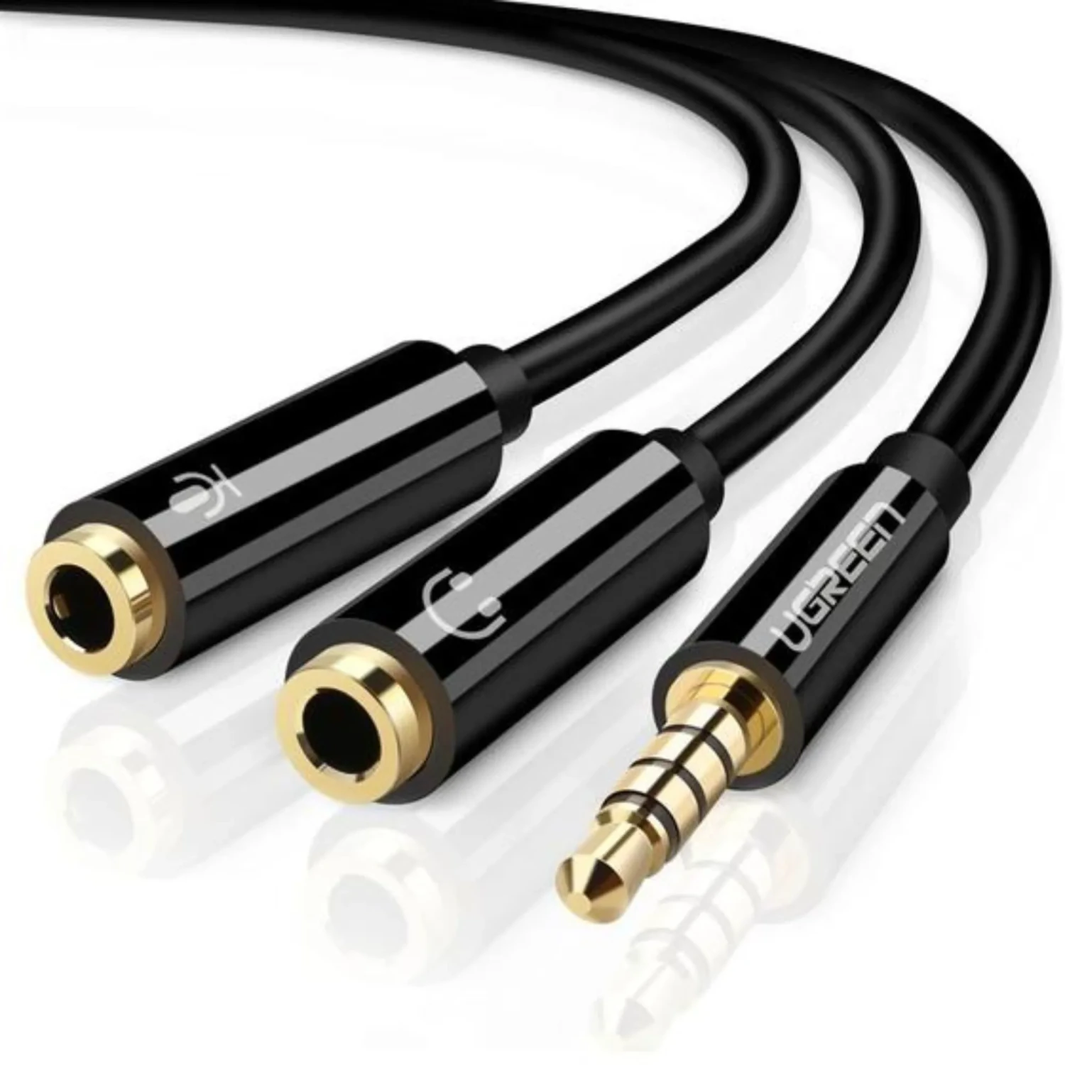 Cable de Audio 3.5mm Macho a 2 Hembra — foto 3