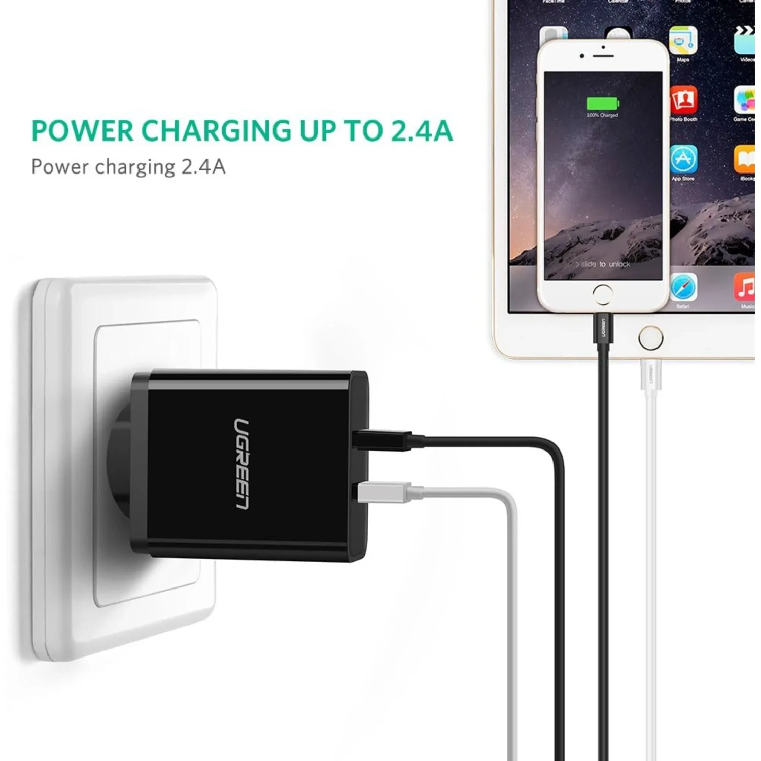 Cable de Carga Lightning Mfi Blanco — foto 3