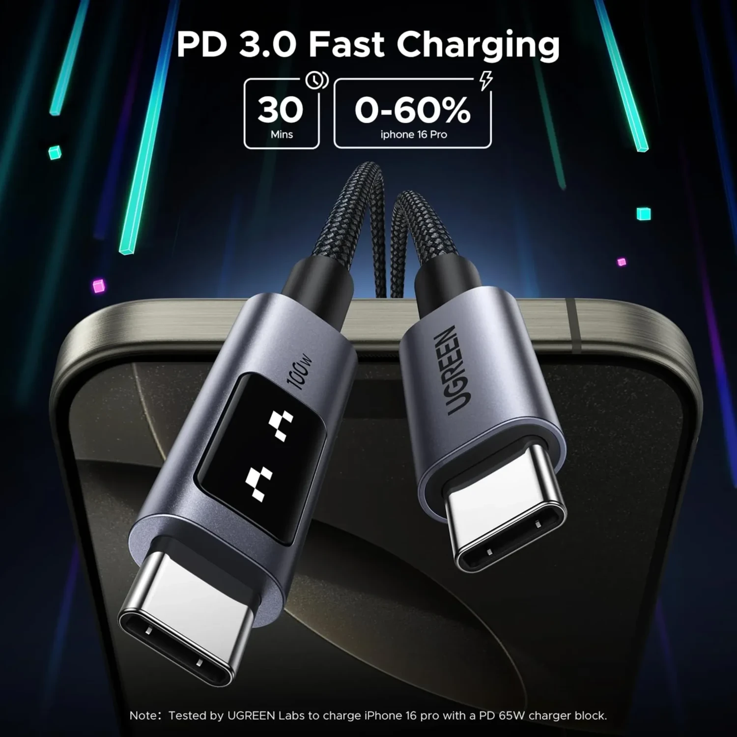 Cable de Carga Robot Usb-c a Usb-c 100w — foto 3