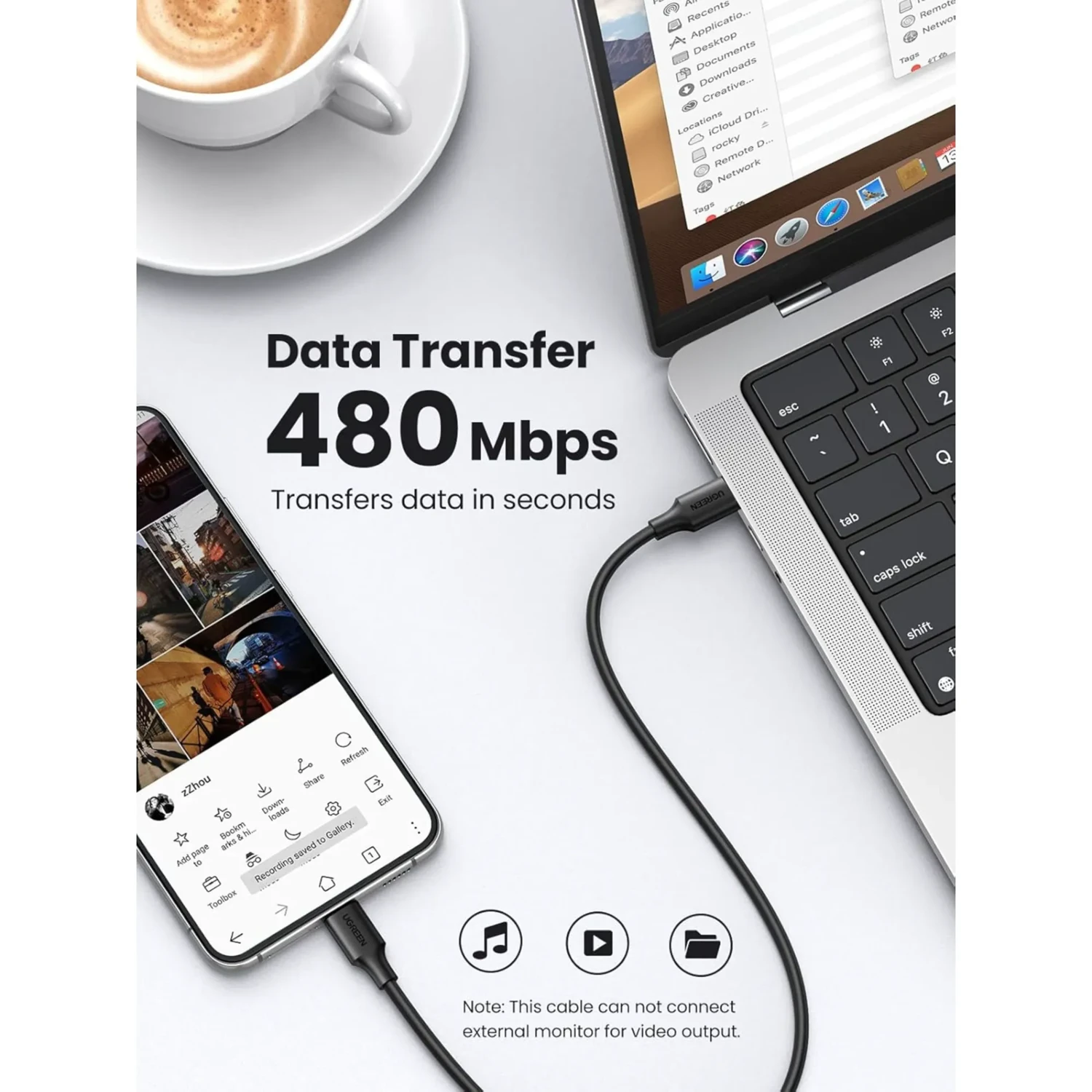 Cable de Carga Usb-c a Usb-c Pd60w — foto 3