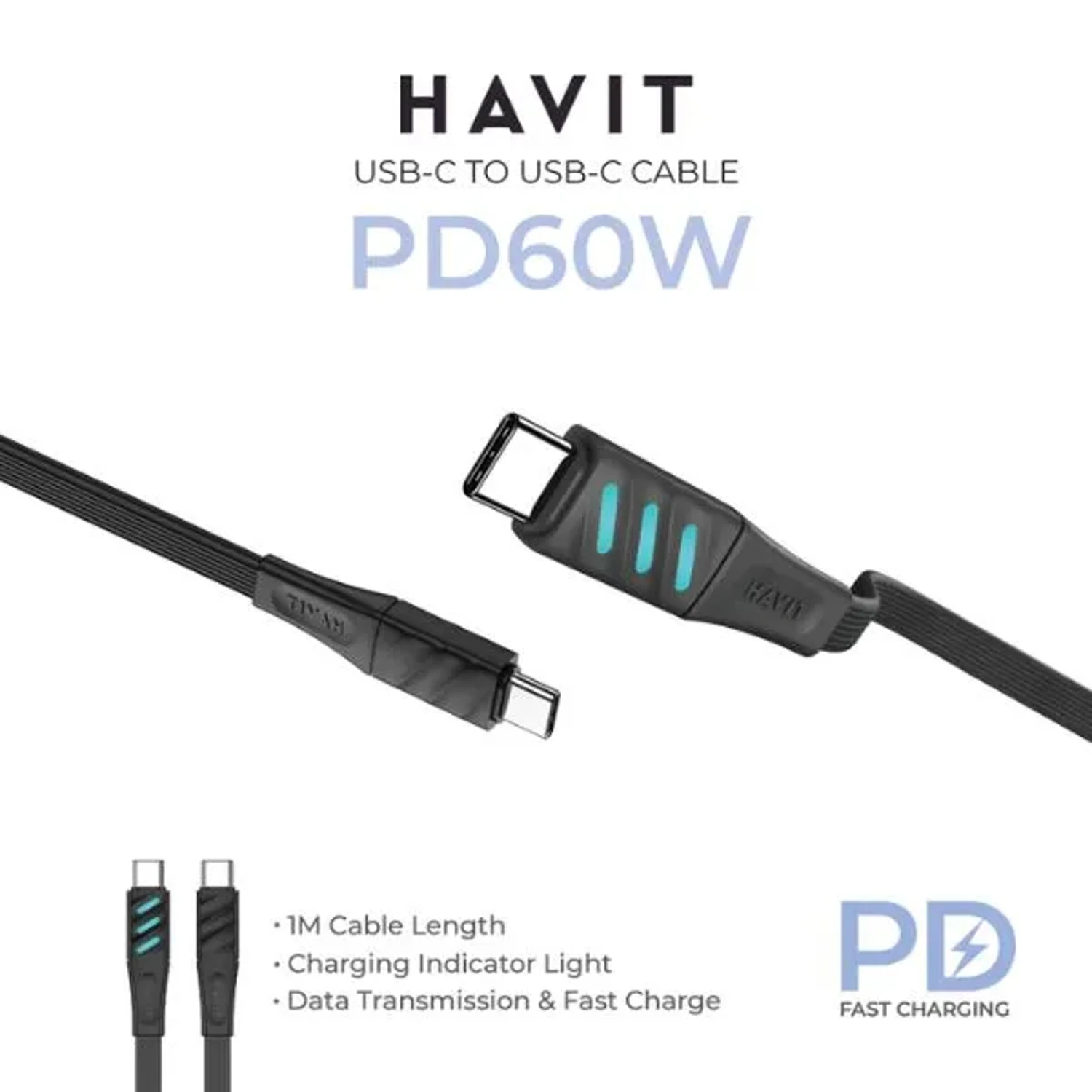 Cable Tipo C a Tipo C con Luces LED — foto 2