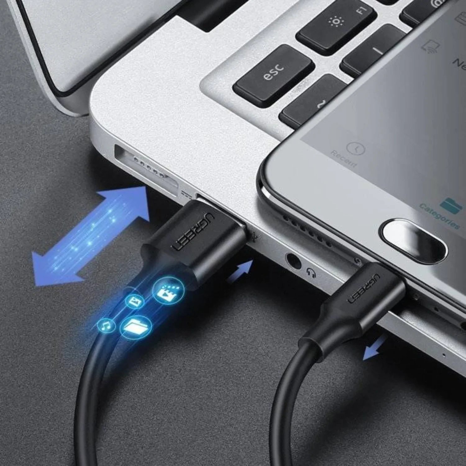 Cable Usb-a a Micro USB Ugreen 1M — foto 9