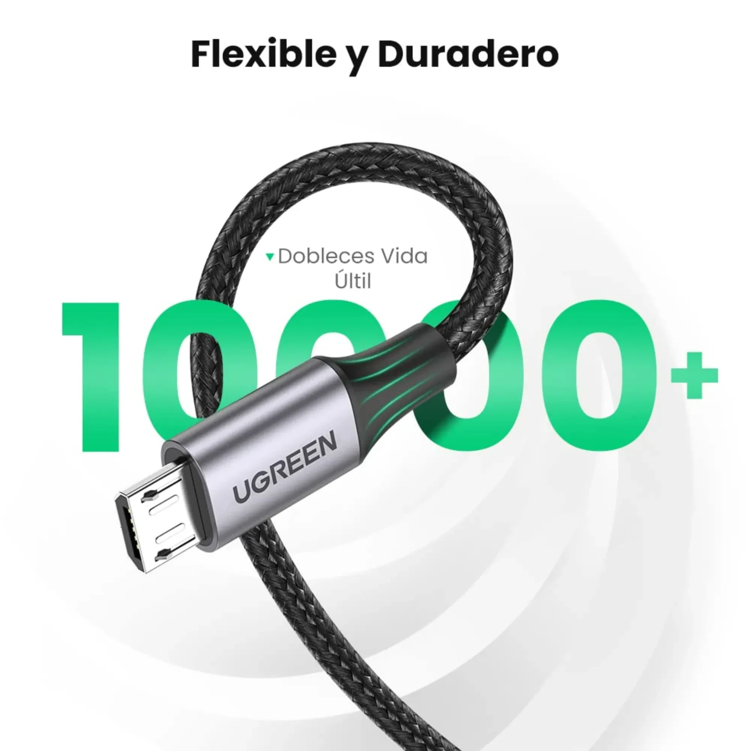 Cable Micro USB Trenzado Ugreen — foto 2