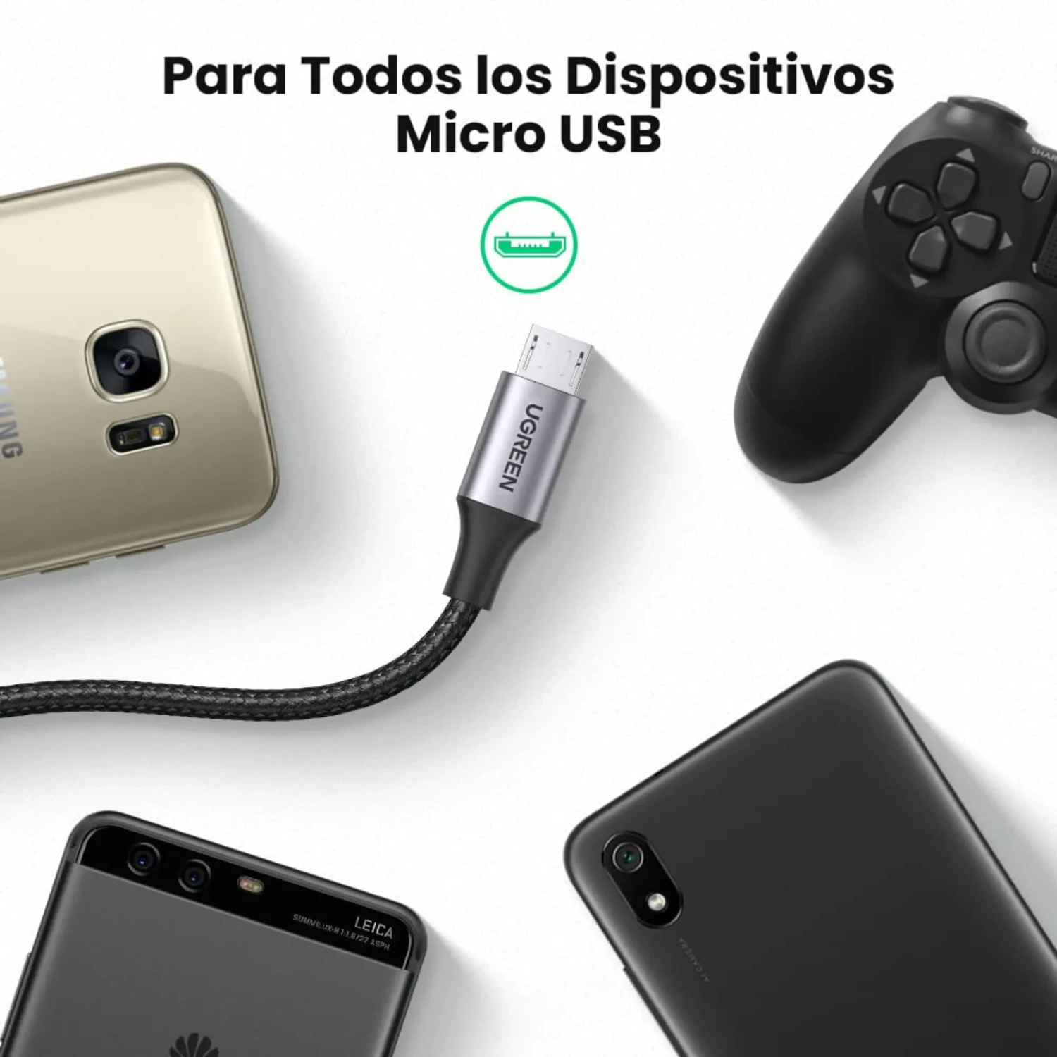 Cable Micro USB Trenzado Ugreen — foto 4