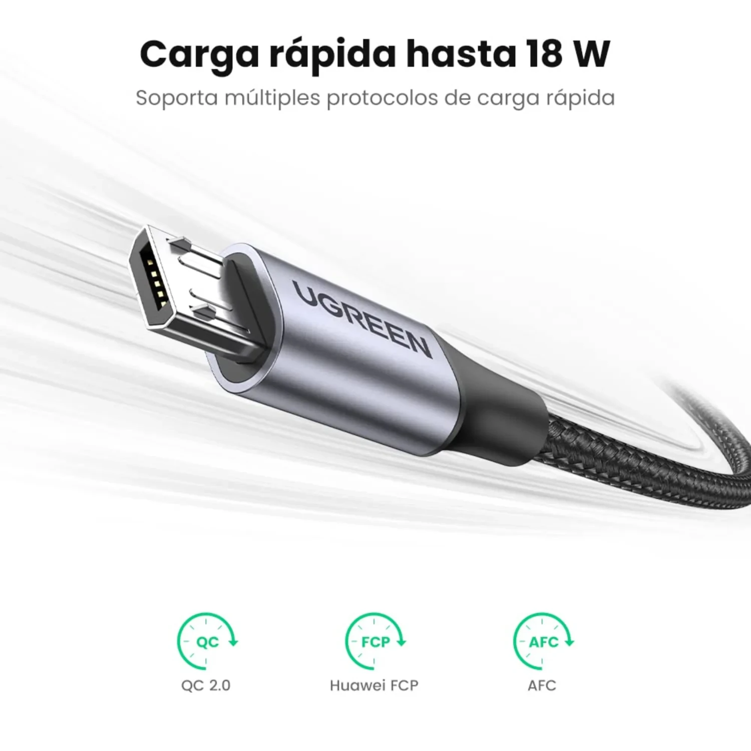 Cable Micro USB Trenzado Ugreen — foto 6