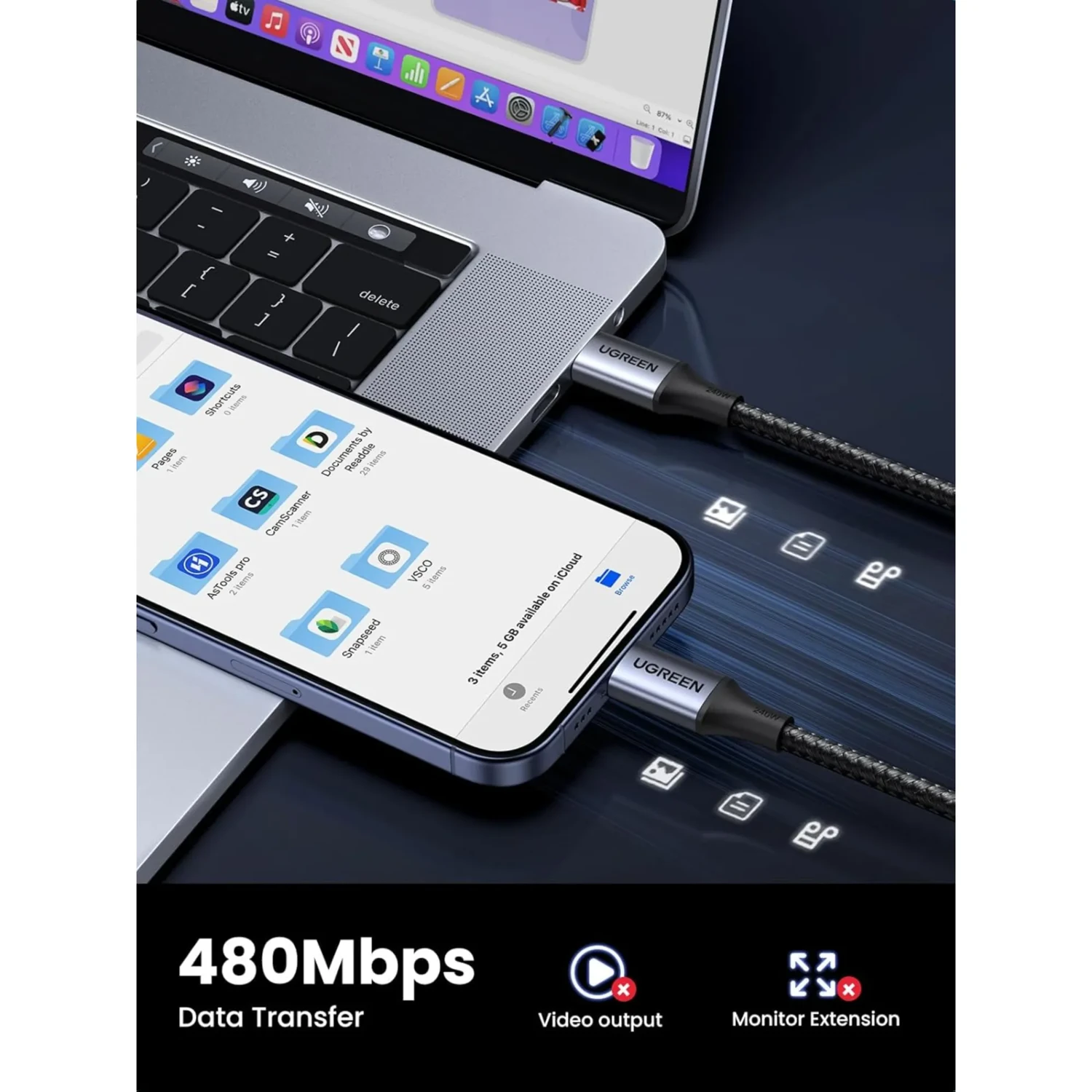 Cable Usb-c a Usb-c 240w Ultra Power — foto 6