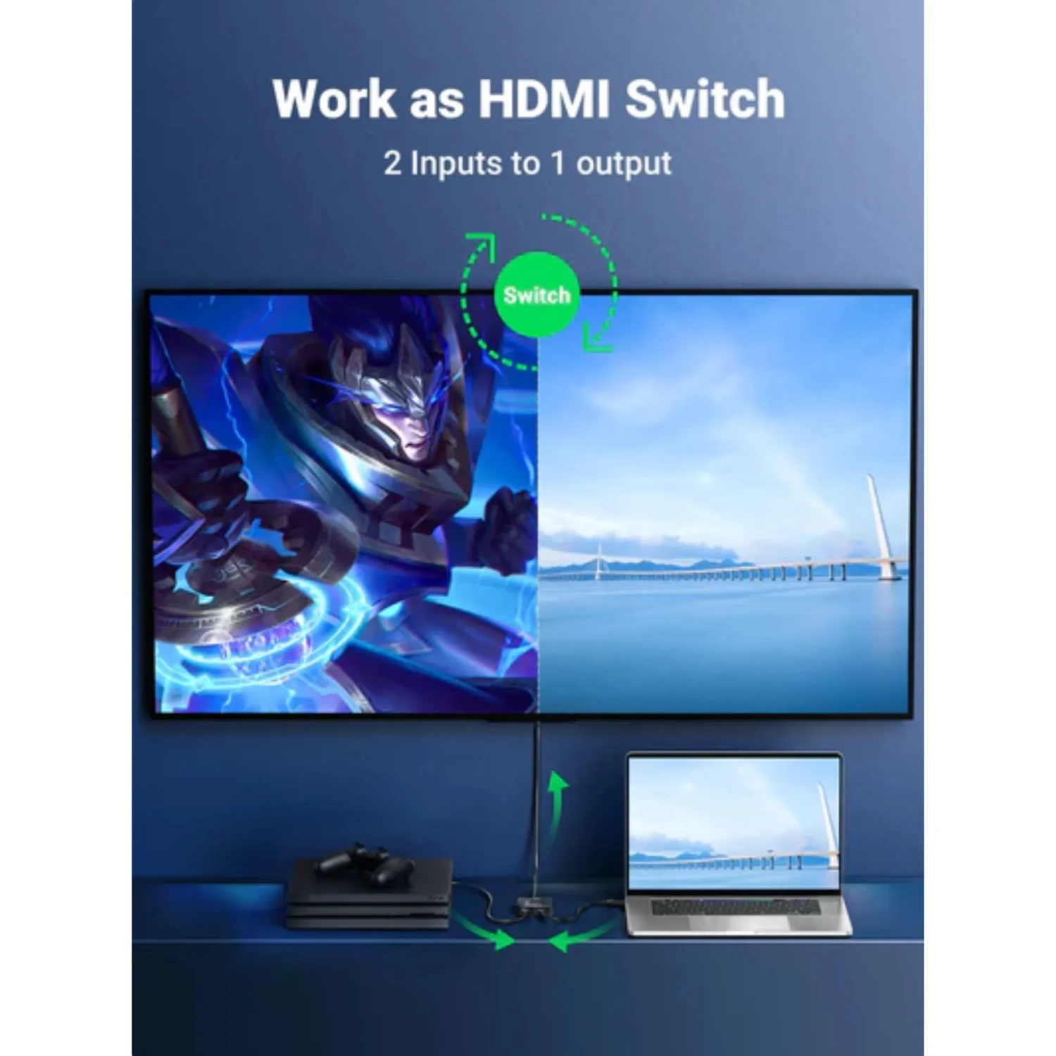 Conmutador Bidireccional HDMI 4k@60hz — foto 7