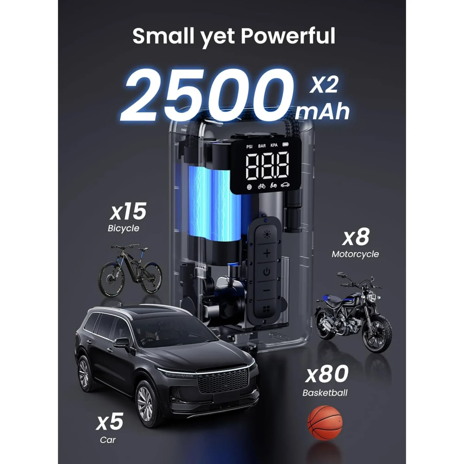 Compresor de Aire Portatil Ugreen 150psi — foto 4