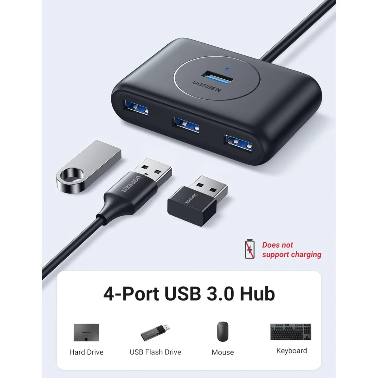 Hub USB 3.0 4 Puertos Ugreen — foto 3