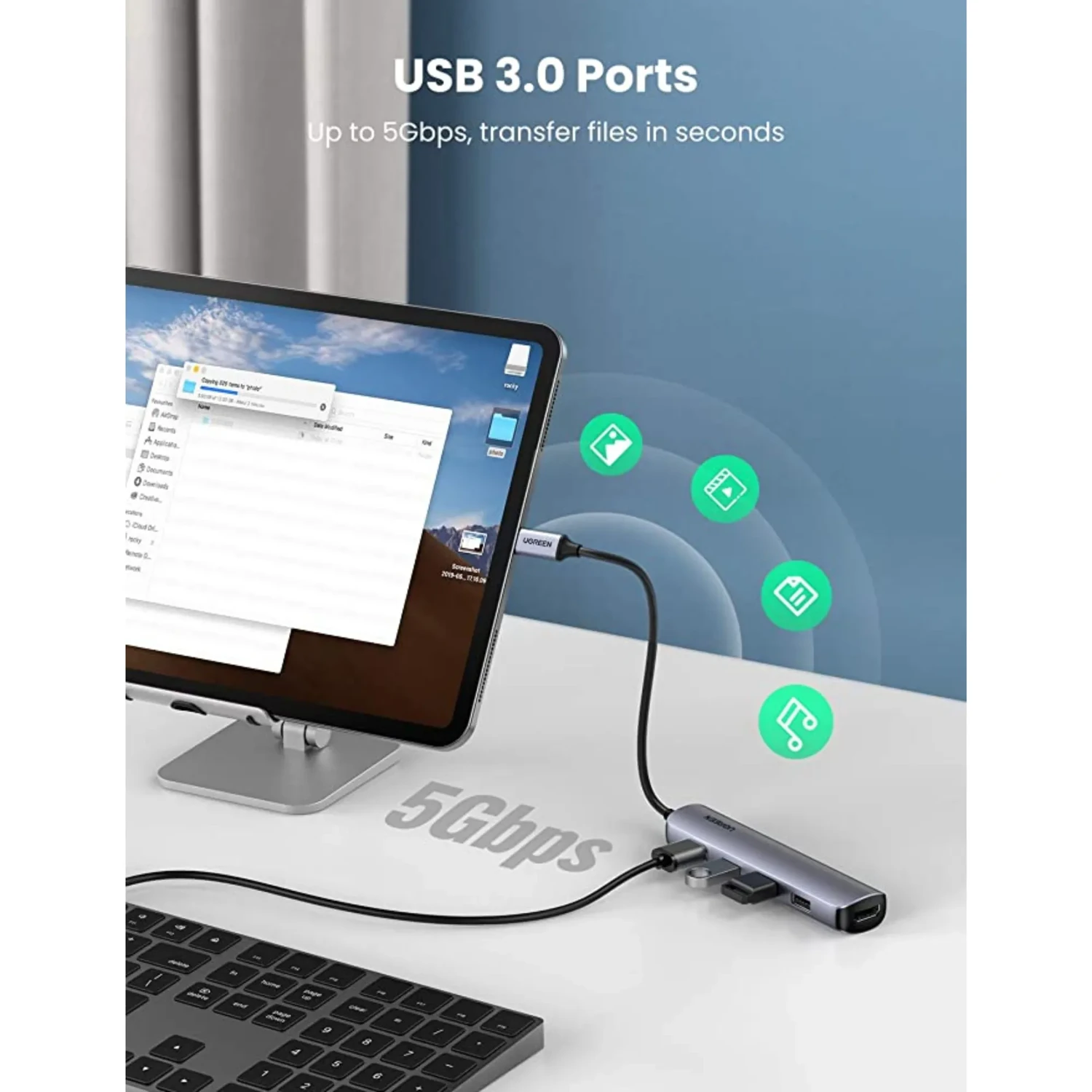 Hub Multipuertos USB + HDMI Ultradelgado — foto 2