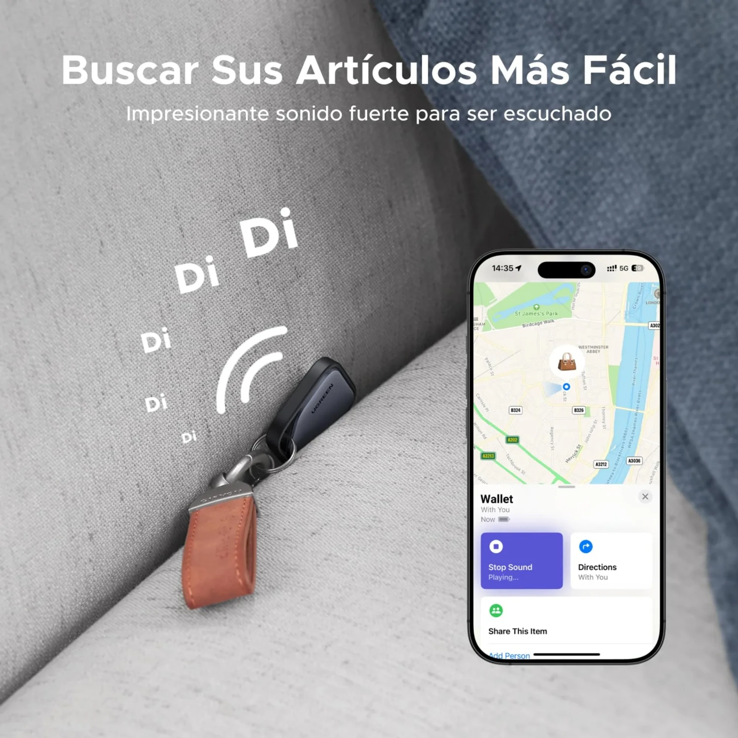 Localizador Inteligente Ugreen Finetrack — foto 4