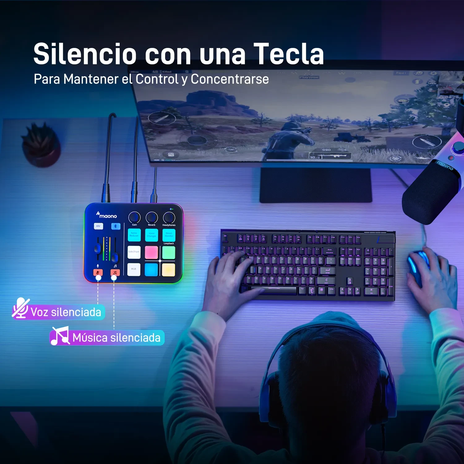 Mezclador de Audio para Streaming Gamer — foto 4